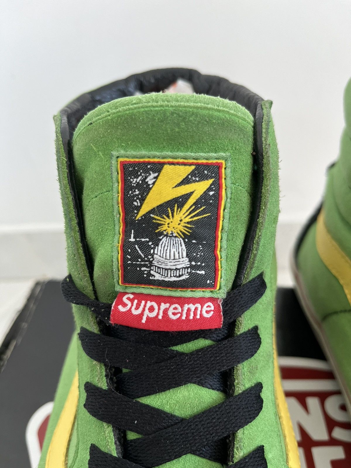 Supreme × Vans Vans x Supreme x Bad Brain Sk8-HI green Size US 11 / EU 44 - 6 Thumbnail