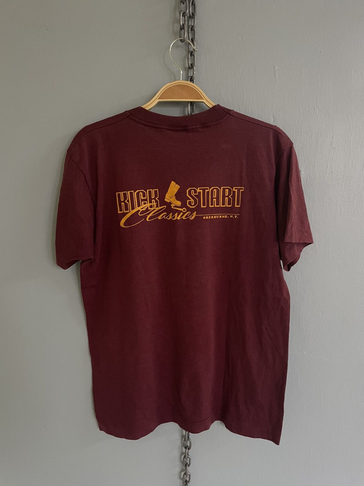 Vintage Vintage 80s Norton motorcycle kick start classic t shirt Size US M / EU 48-50 / 2 - 2 Thumbnail