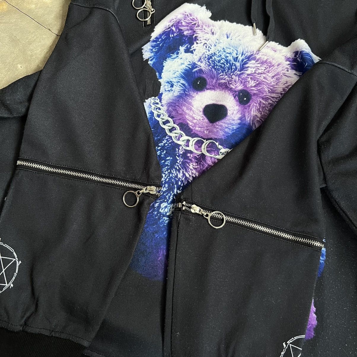 Japanese Brand 2000’s Thicc by Gori’z Vkei Style Bear Hoodie Size US XL / EU 56 / 4 - 4 Thumbnail