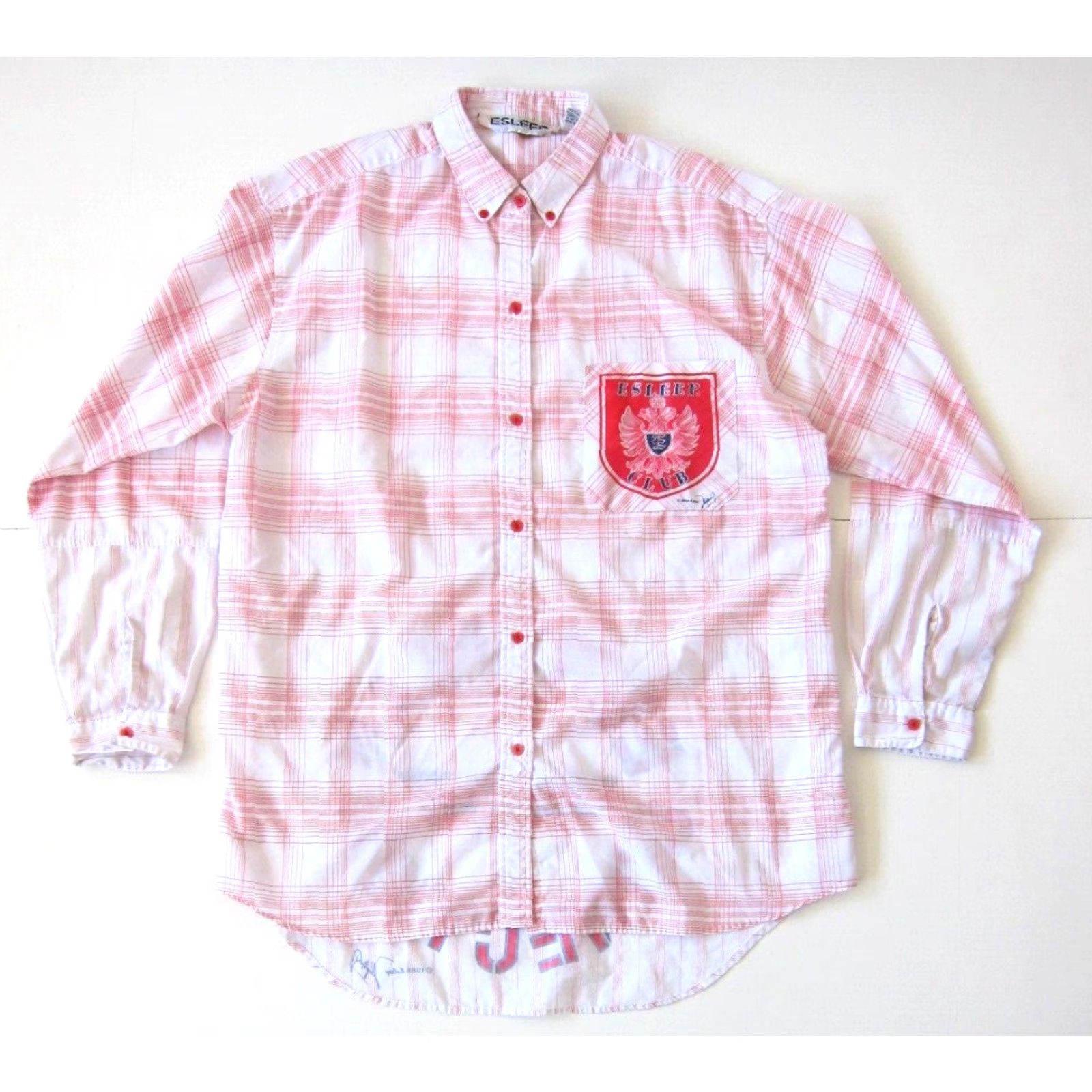 Vintage VINTAGE Esleep Club 1988 European Connection Red White Plaid Nightgown OS Shirt Nightgown Esleep Red 1980s Womens Size ONE SIZE - 8 Thumbnail