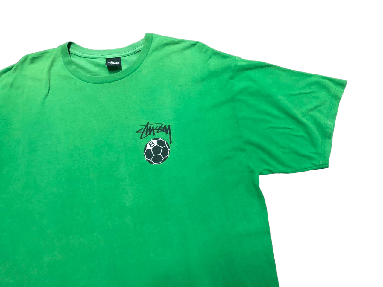 Stussy Vintage Y2K Stussy 8Ball Green T-shirt Sunfaded Size US XL / EU 56 / 4 - 10 Thumbnail