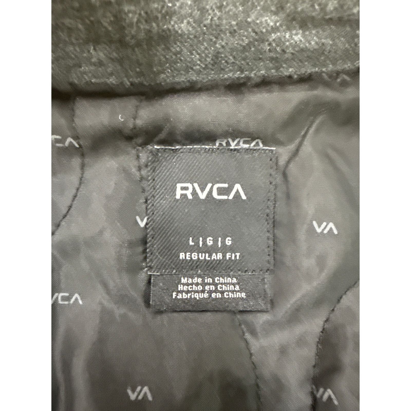 RVCA RVCA Quilted Shirt Jacket Gray Men’s Large Size US L / EU 52-54 / 3 - 4 Thumbnail