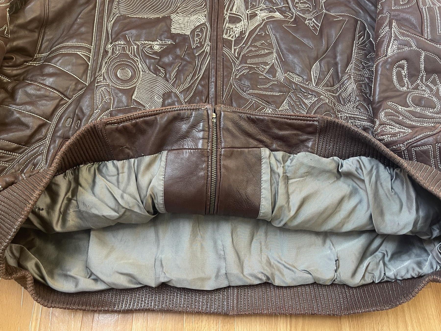 Pelle Pelle Pelle Pelle leather jacket, mafia gangster Marc Buchanan 3XL Size US XXL / EU 58 / 5 - 11 Thumbnail