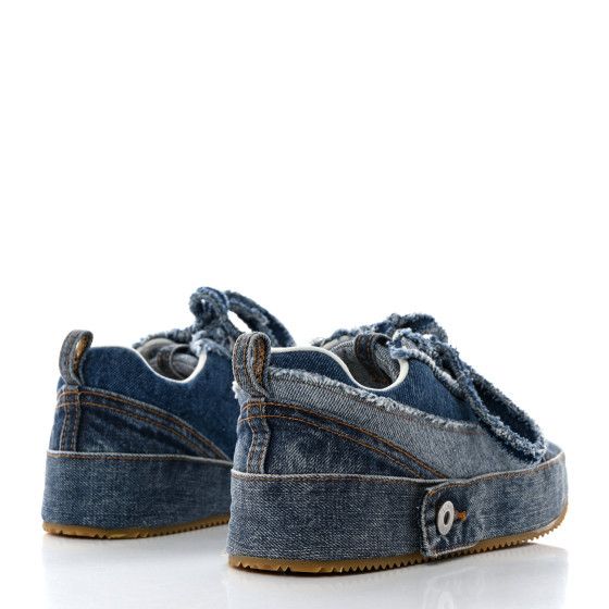 Loewe LOEWE Denim Low Top Sneakers Size US 12 / EU 45 - 5 Thumbnail