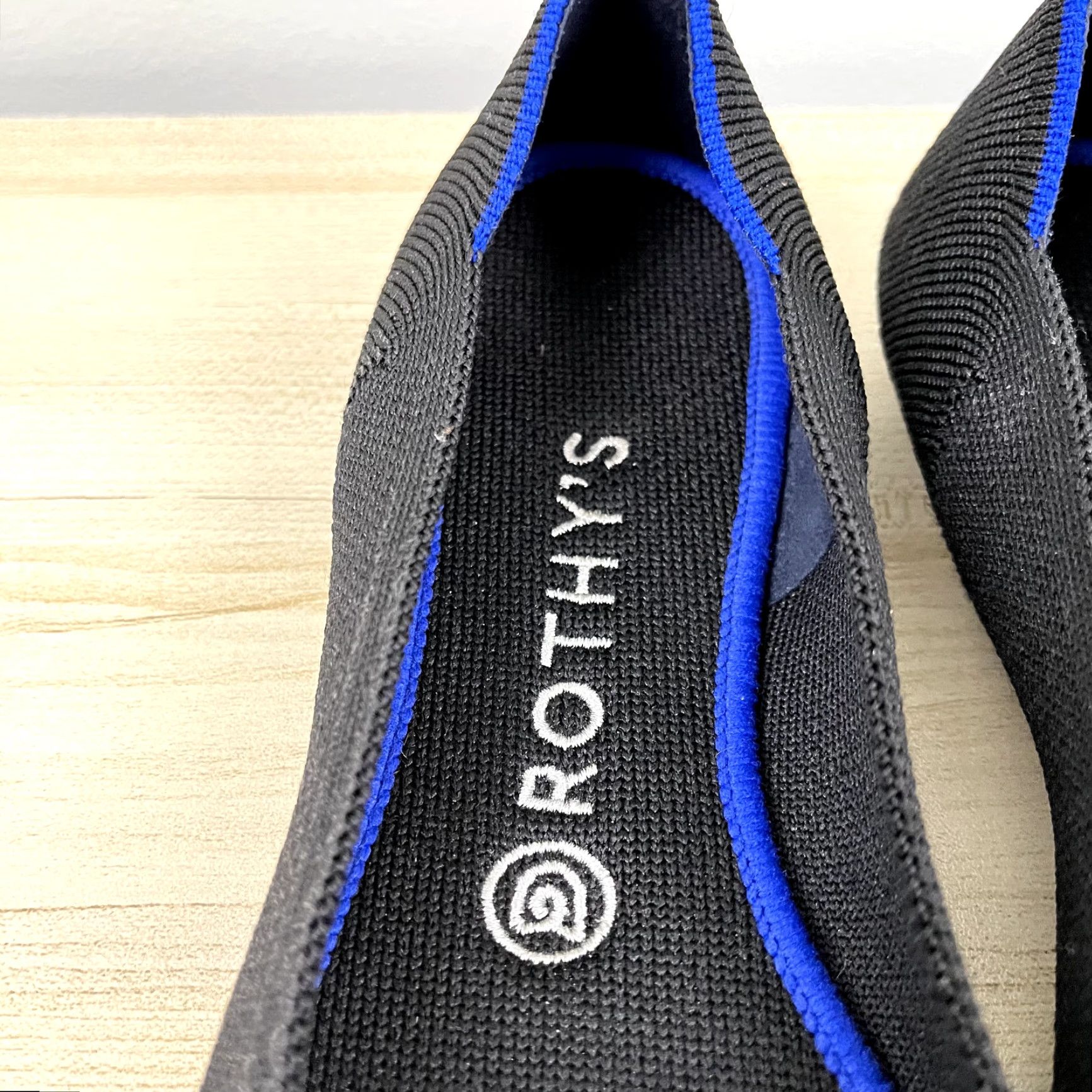 Vintage ROTHY’S Ballet Flat Womens 8 Black Round Toe Slip On Office Business Shoes Size US 8 / IT 38 - 6 Thumbnail