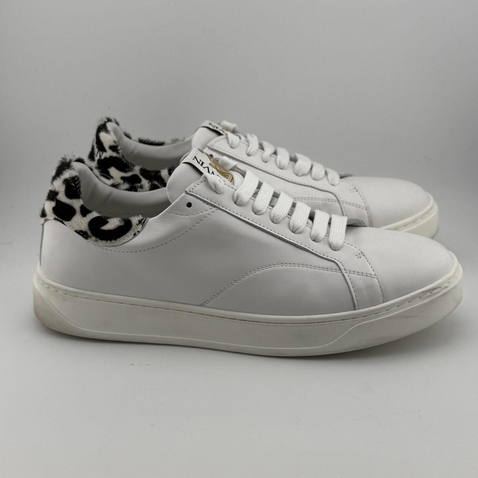 Lanvin Lanvin Ddb0 Leather Low Top Sneaker Size US 7.5 / IT 37.5 - 3 Thumbnail