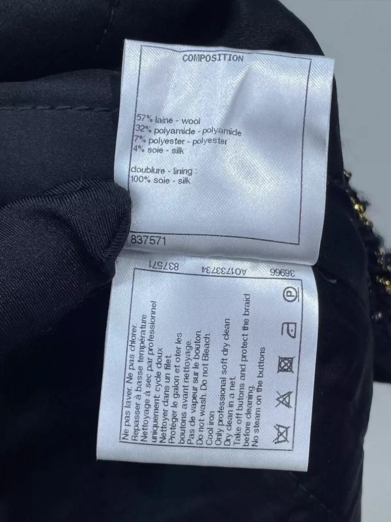 Chanel Chanel Black and Gold Loose Jacket -2505 Size US L / EU 52-54 / 3 - 7 Thumbnail