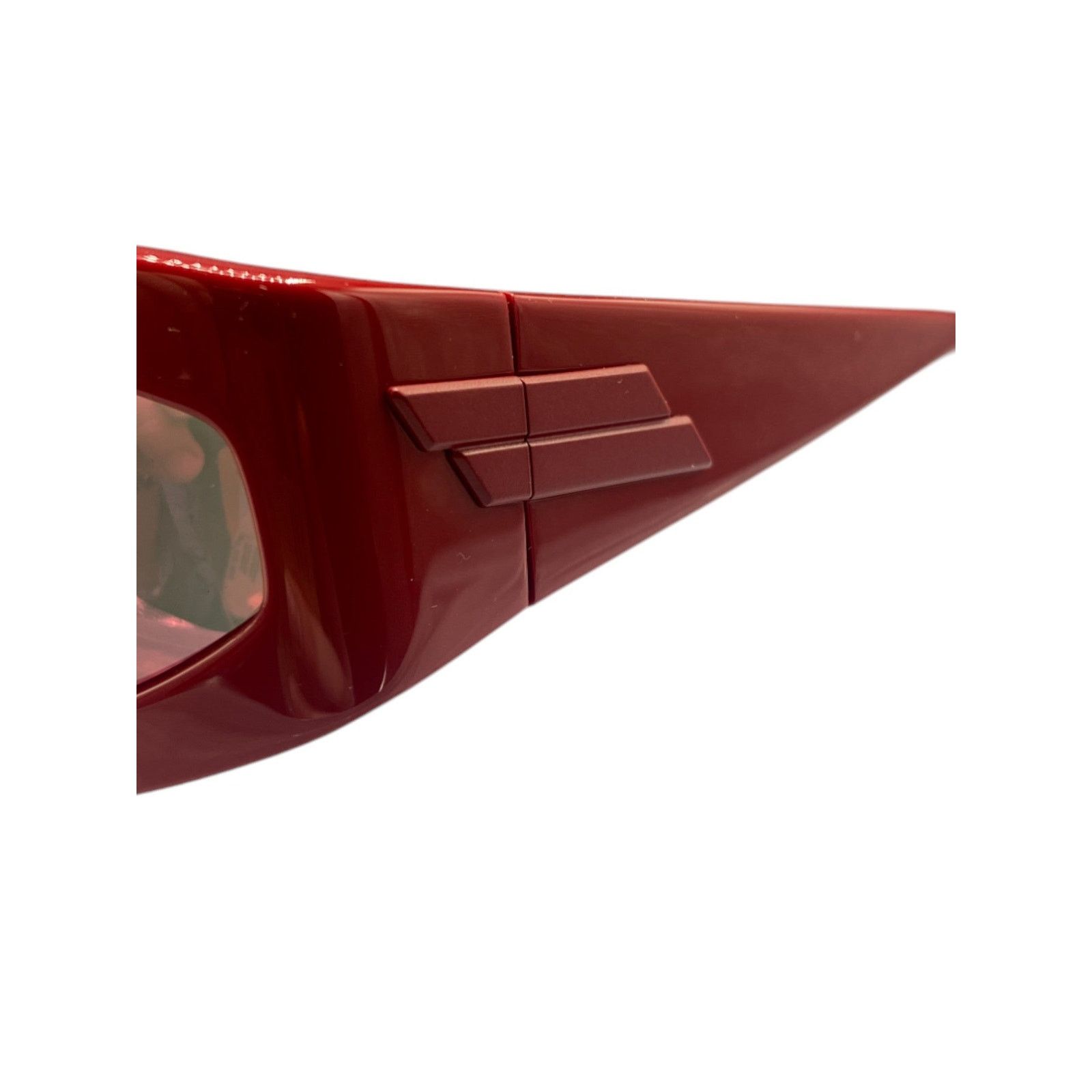 Bottega Veneta Red Chunky Sunglasses Size ONE SIZE - 8 Thumbnail