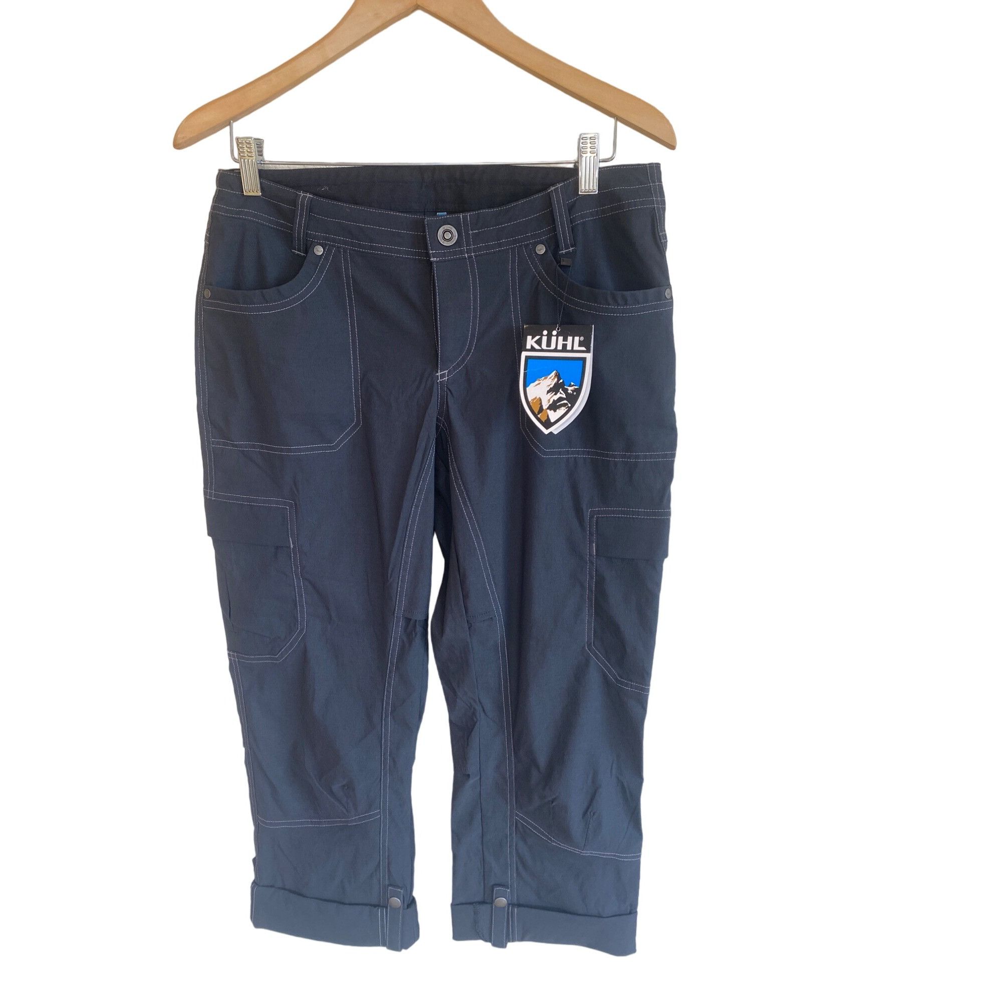 Kuhl NWT Kuhl Kliffside Air Cargo Pants Women's 10 Black Cargo Ve Size 32" / US 10 / IT 46 - 9 Thumbnail