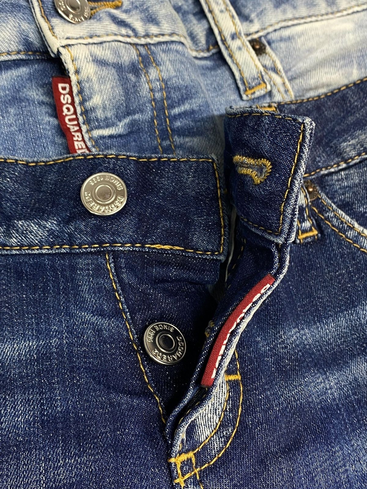 Dsquared2 Dsquared2 Twin Pack Layered Jeans Distressed Washed Denim Size 28" / US 6 / IT 42 - 18 Thumbnail