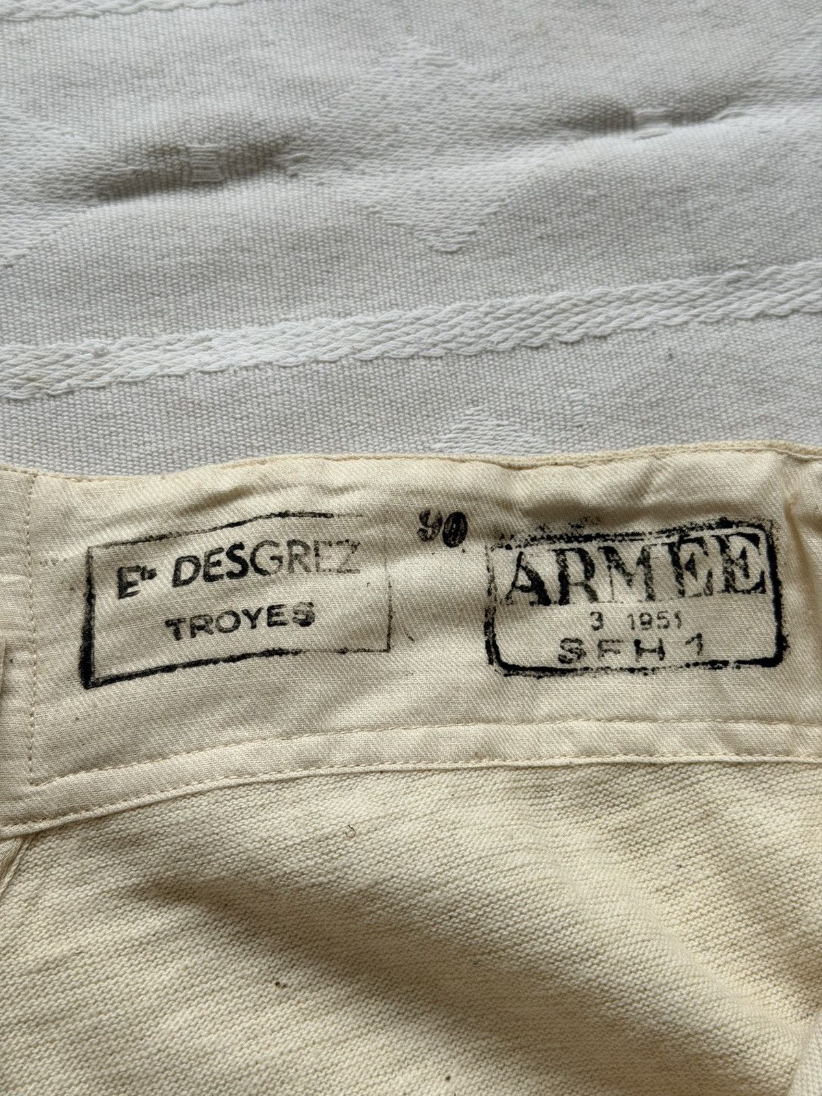 Vintage Vintage 1951 Dated French Military Underwear Thermal Pants Size US 32 / EU 48 - 4 Thumbnail