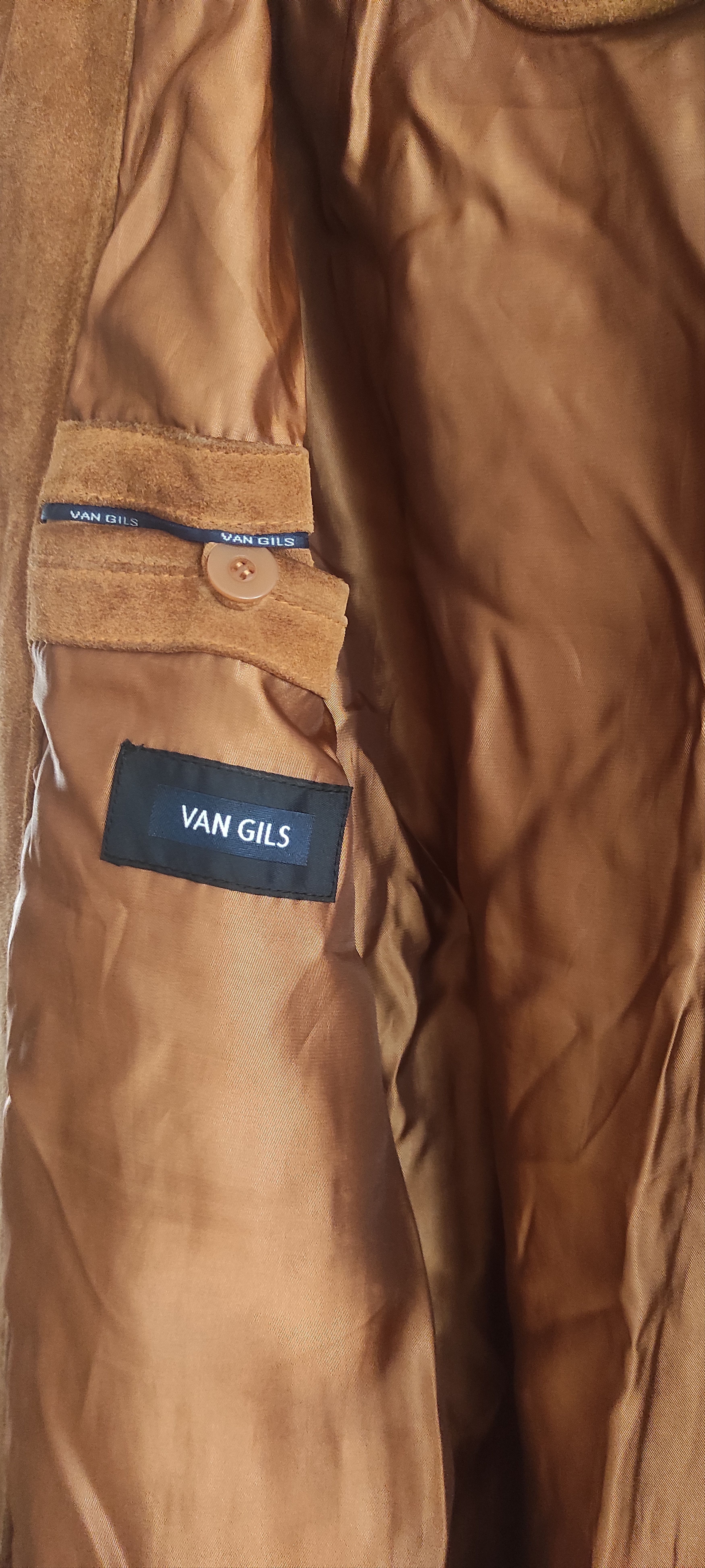 Van Gils Van Gils Suede Leather Men's Winter zipped Classic Jacket Size US XXL / EU 58 / 5 - 18 Thumbnail