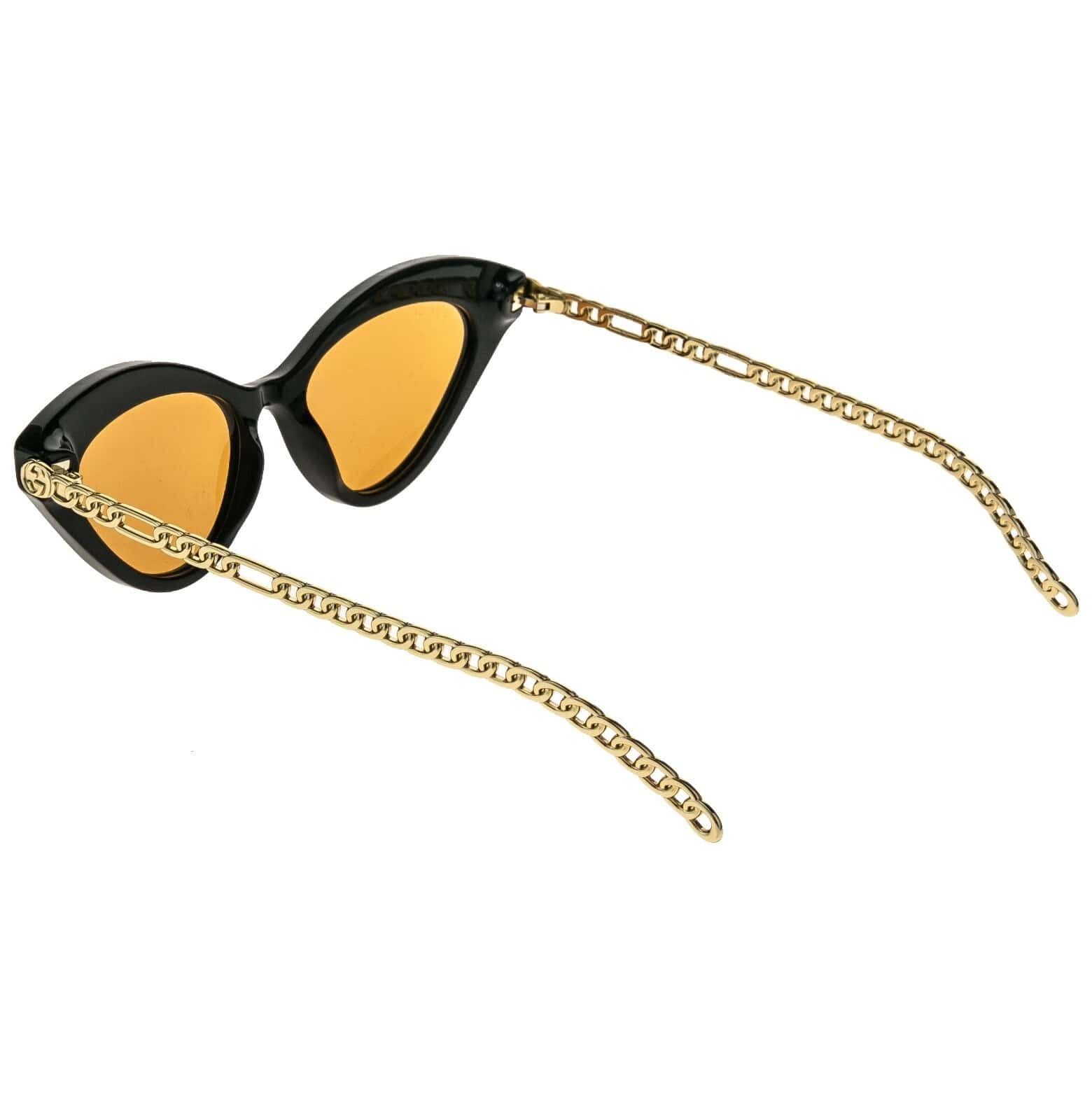 Gucci GUCCI GG0978S CHAIN 0978 Gold Black Orange Heart 002 Size ONE SIZE - 6 Thumbnail