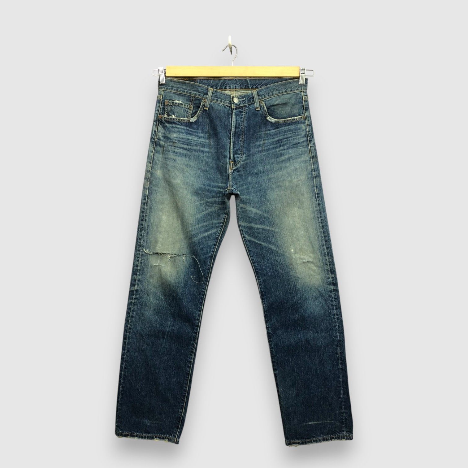 Levi's Vintage 90s Levis 501 Rusty Jeans Levi's Light Wash Denim Size US 36 / EU 52 - 1 Thumbnail