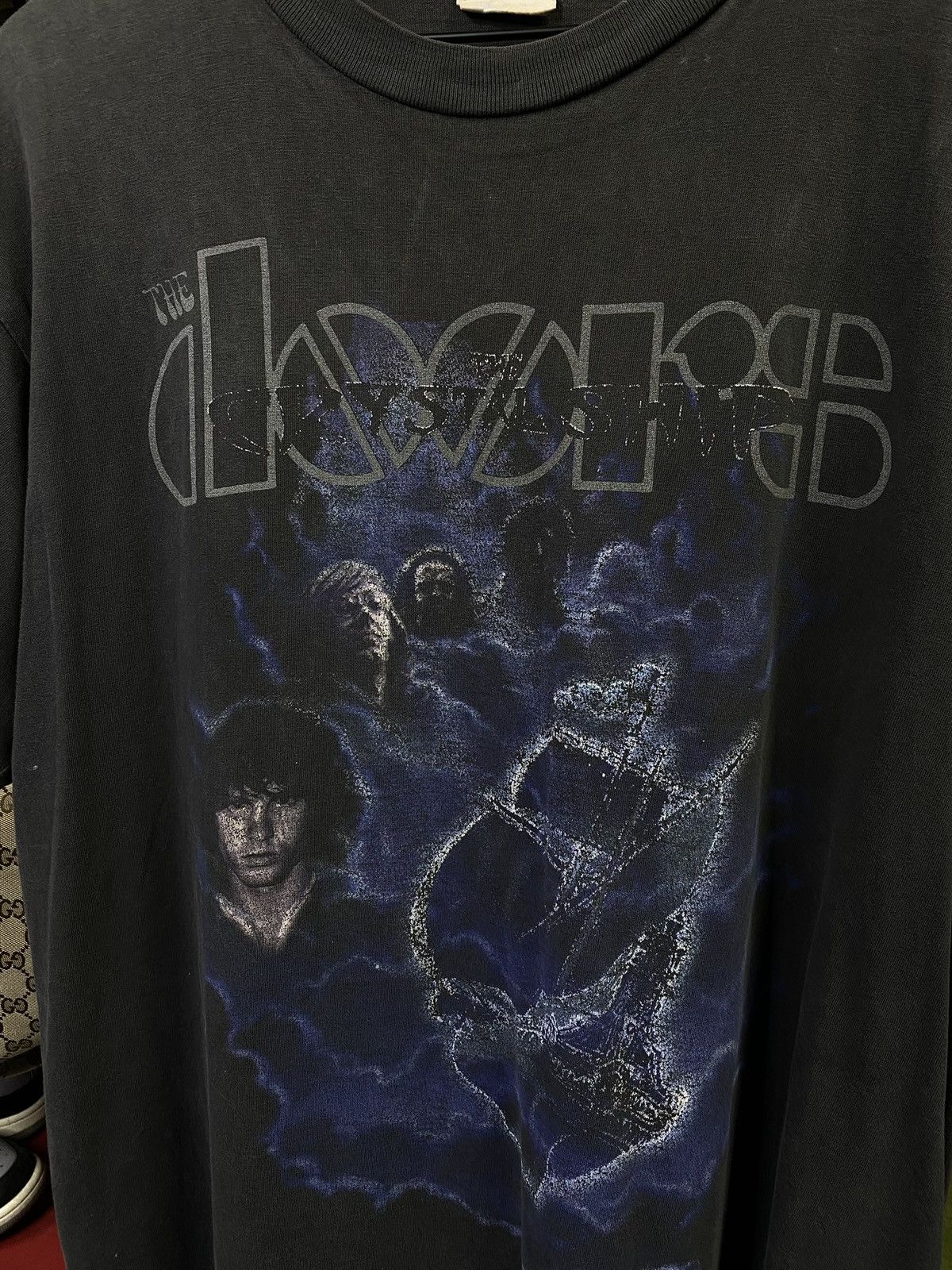 Vintage Vintage 90’s The Doors Band T-Shirt Vtg Jim Morrison Large Size US L / EU 52-54 / 3 - 3 Thumbnail