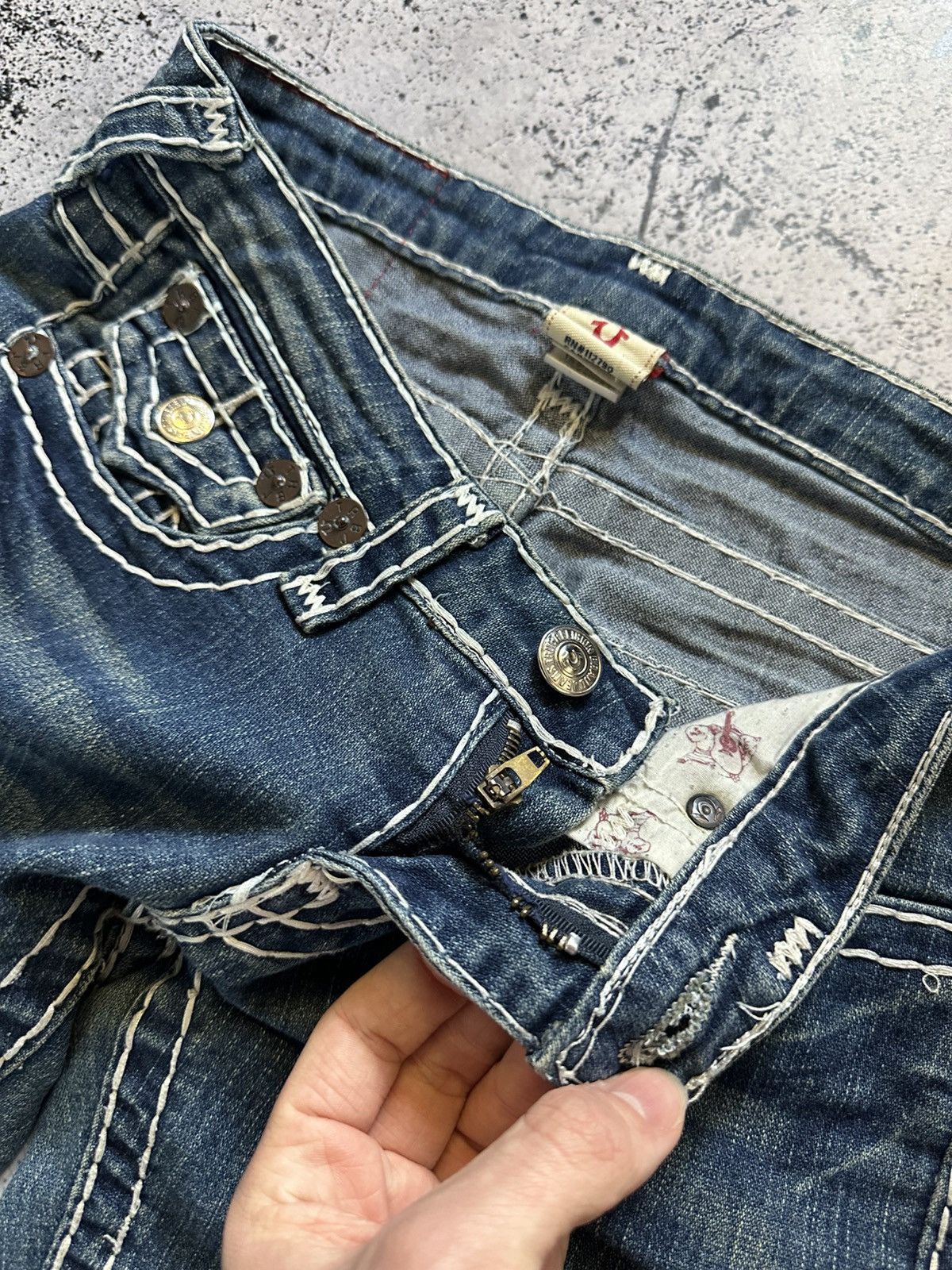 True Religion Vintage True Religion Denim Jeans Flared Chief Keef Y2K USA Size US 27 - 8 Thumbnail