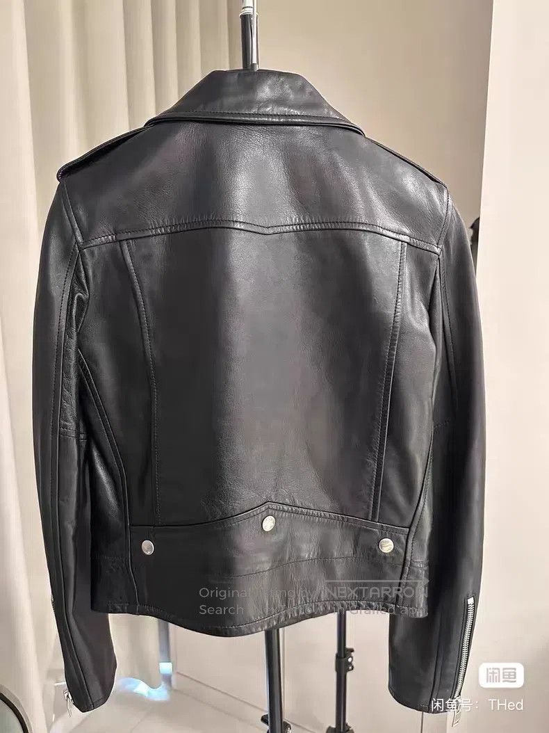 Saint Laurent Paris Saint Laurent Paris Biker Zipper Leather Jacket, size: F38 Size XS / US 0-2 / IT 36-38 - 3 Thumbnail