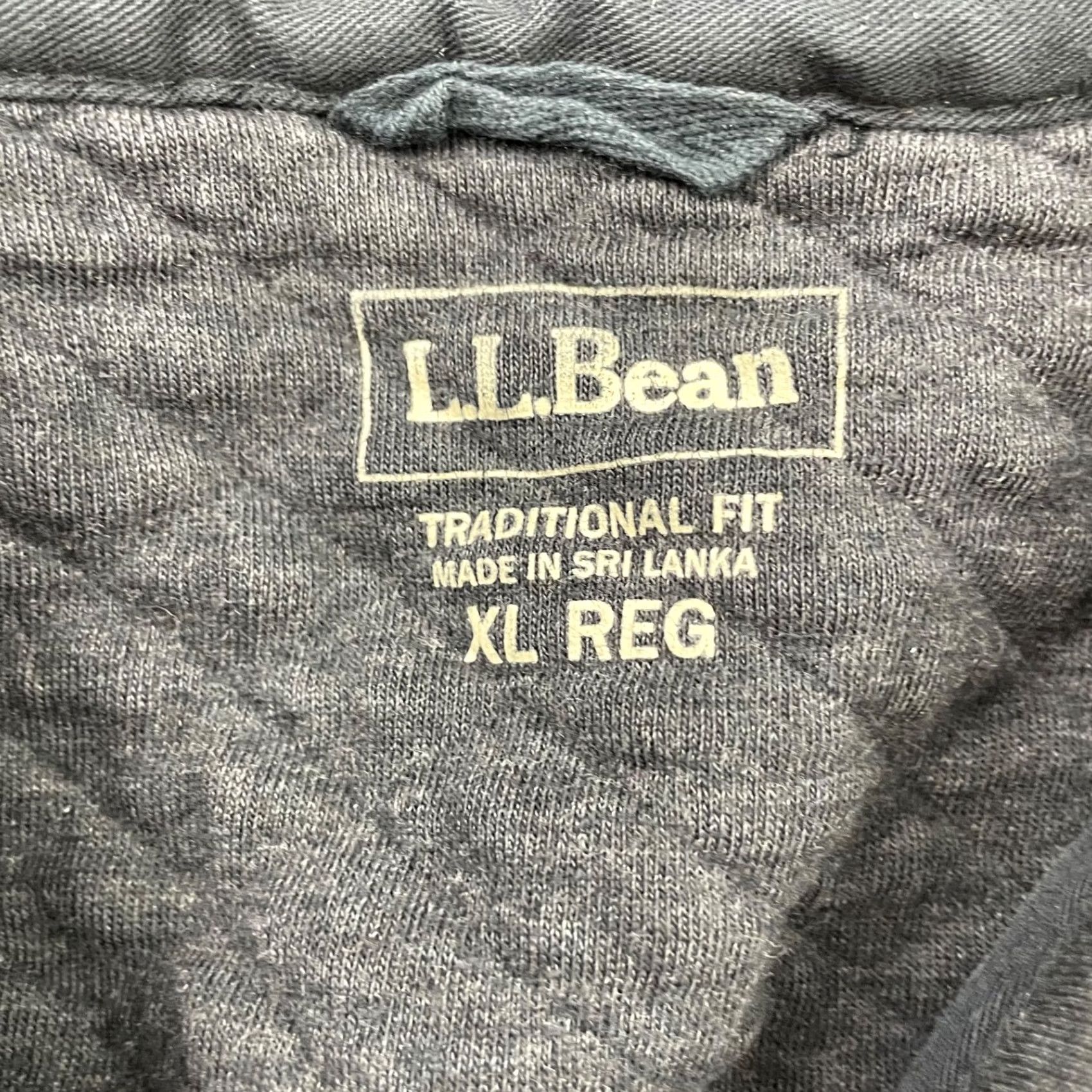 Vintage LL Bean Men's Snap Button Quilted Work Shirt Jacket Gray XL Size US XL / EU 56 / 4 - 3 Thumbnail