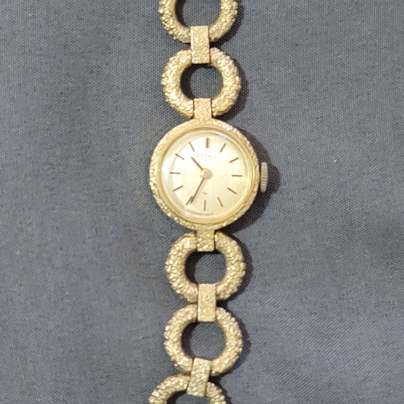 Seiko Vtg Seiko Gold Tone Automatic Wind-up Watch Size ONE SIZE - 4 Thumbnail