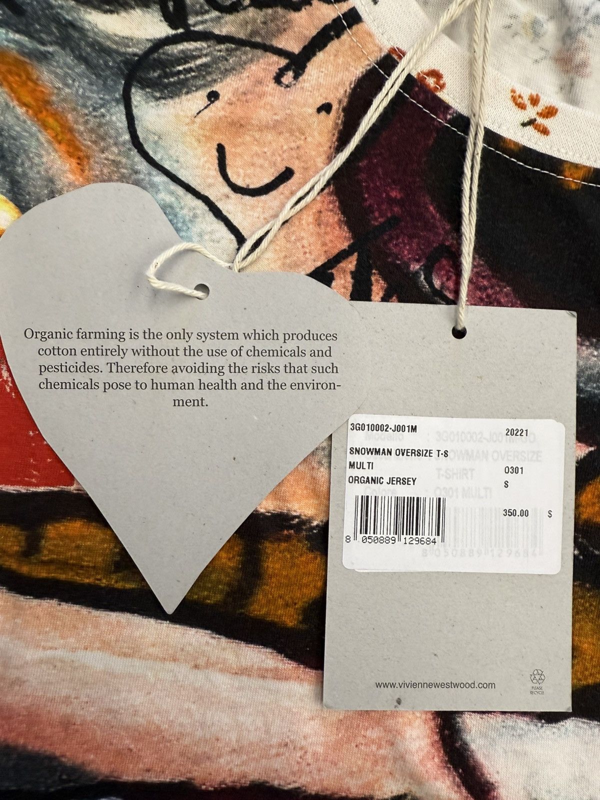 Vivienne Westwood Vivienne Westwood Oversized Snowman Multicolor Tee Size US S / EU 44-46 / 1 - 10 Thumbnail