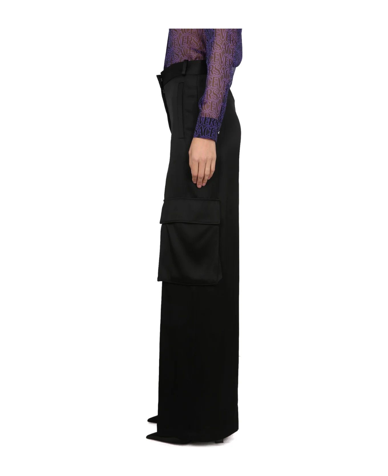 Versace o1y0226 Cargo Pant in Black Size 27" / US 4 / IT 40 - 3 Thumbnail