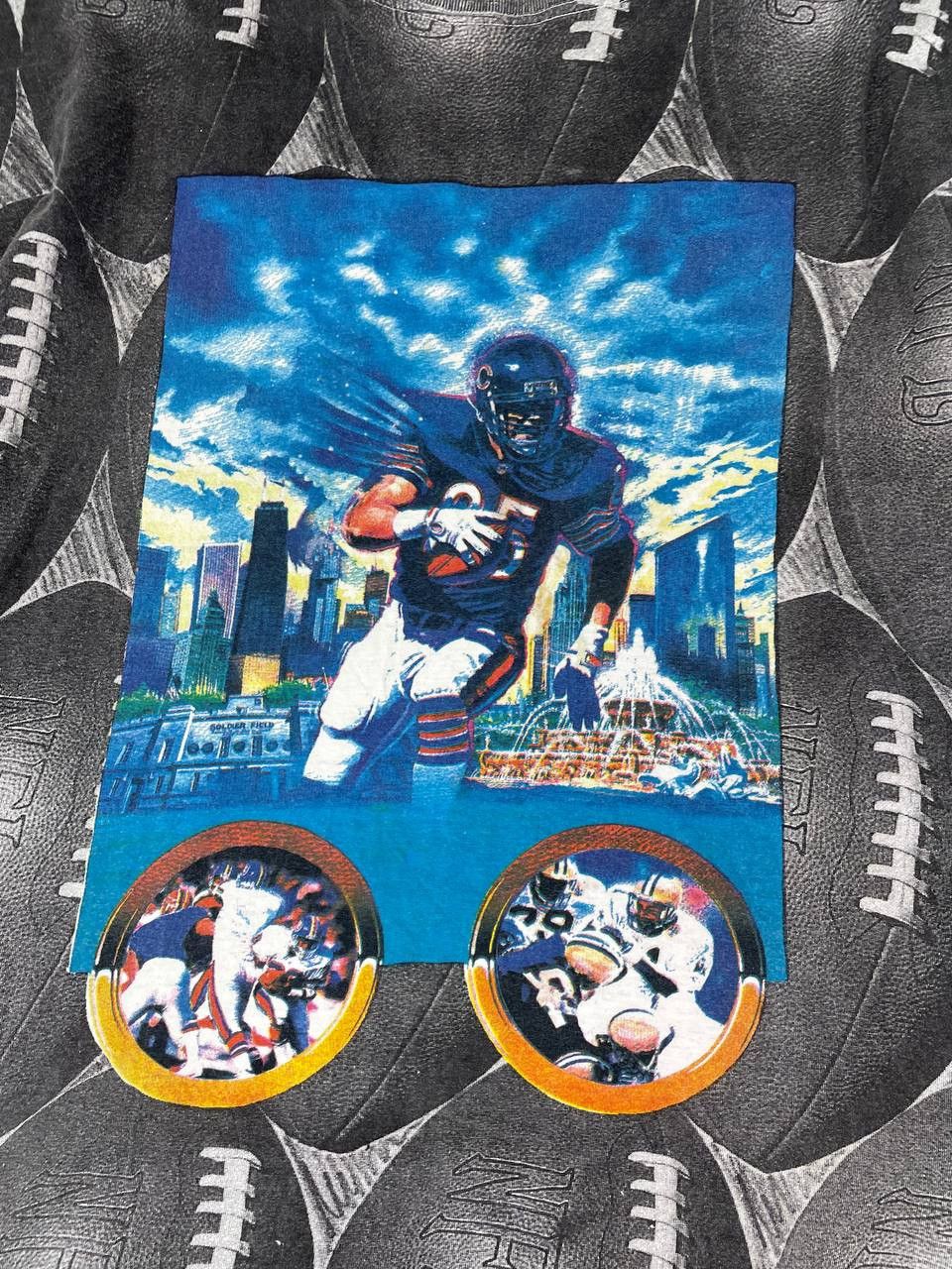 NFL Vintage NFL 90s AOP All Over Print T Shirt USA Size US XL / EU 56 / 4 - 4 Thumbnail