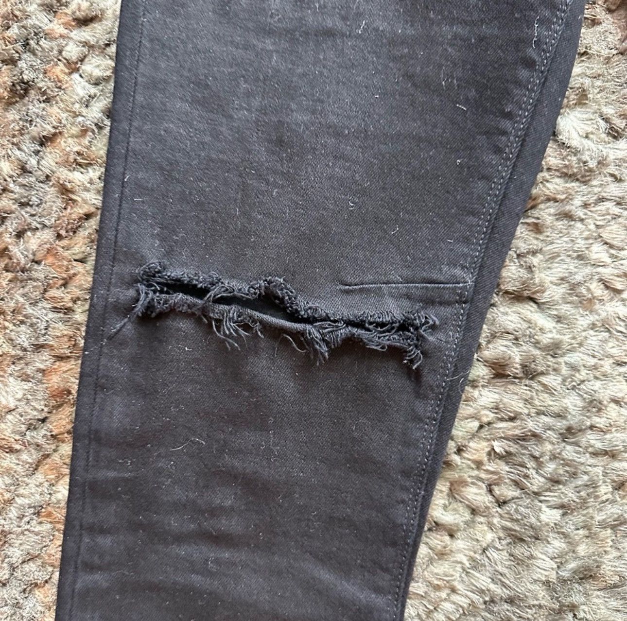 Rta RtA black denim jeans with cuts at the knees Size US 30 / EU 46 - 7 Thumbnail