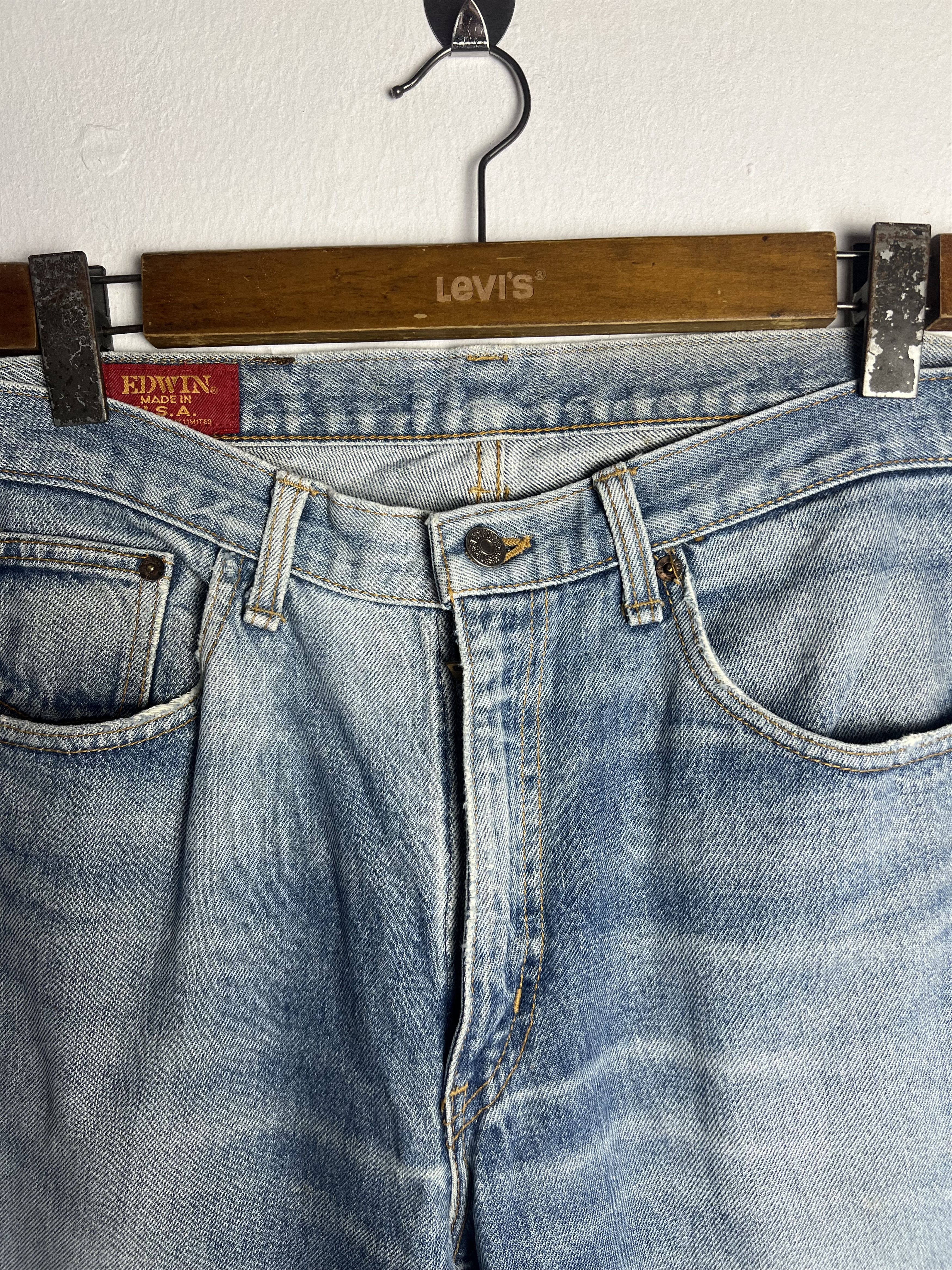 Edwin Vintage Edwin Made in USA Denim Distressed Size US 34 / EU 50 - 5 Thumbnail