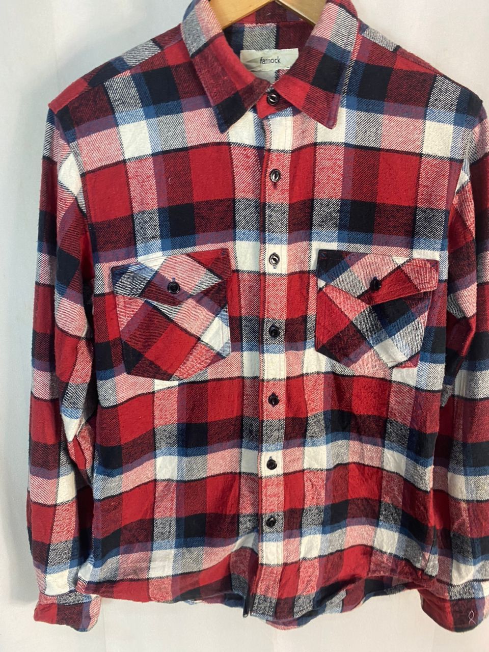 Flannel × Japanese Brand Famock button up flannel shirt Size US M / EU 48-50 / 2 - 3 Thumbnail
