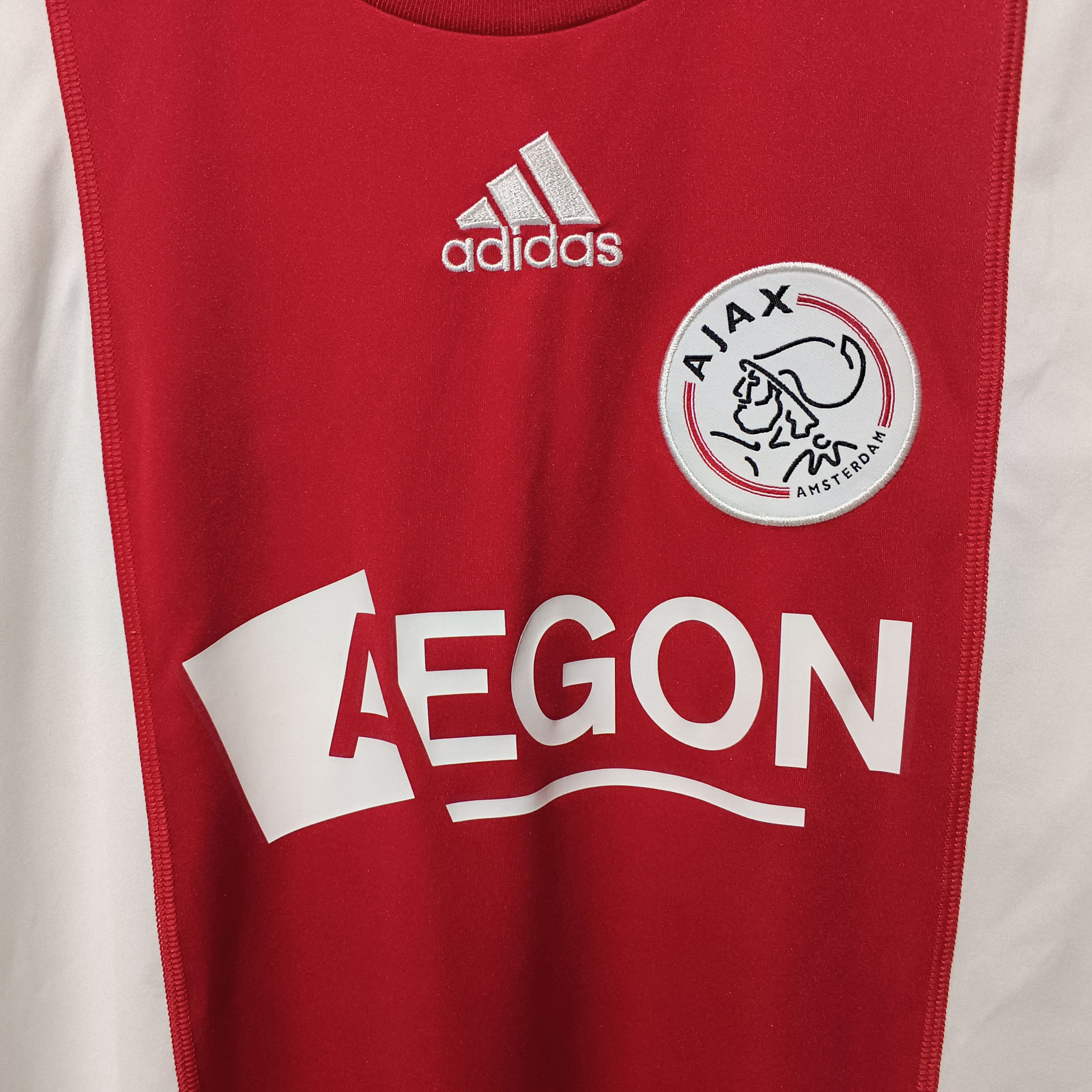 Adidas Ajax Amsterdam 2008-2009 Home Jersey Luis Suarez Size US XL / EU 56 / 4 - 3 Thumbnail