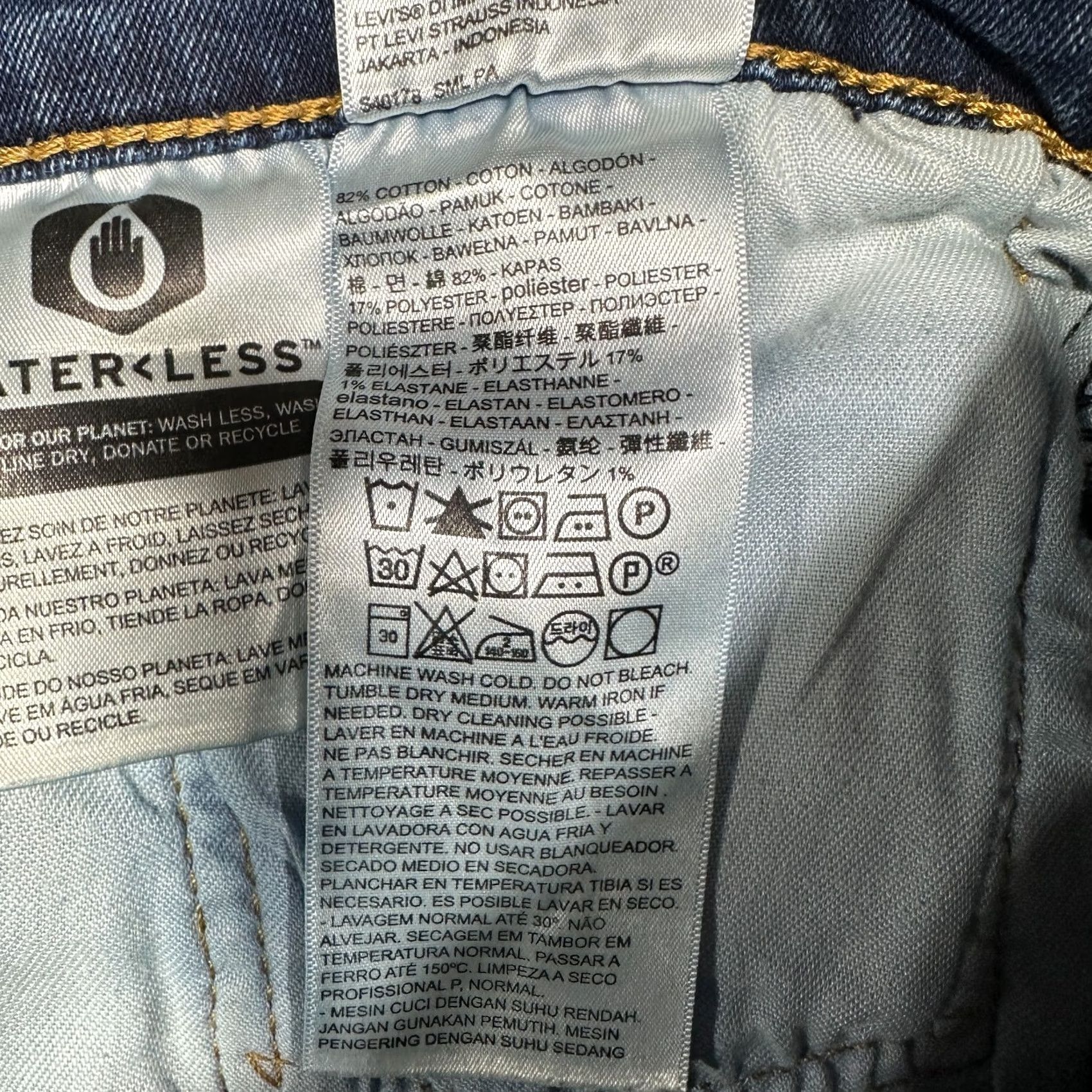 Levi's Levi's 511 Jeans Mens 34 Slim Straight Mid Wash 5-Pocket Denim Cotton Blend Zip Jeans Levis 511 Mens Size 34 Blue Size US 34 / EU 50 - 5 Thumbnail