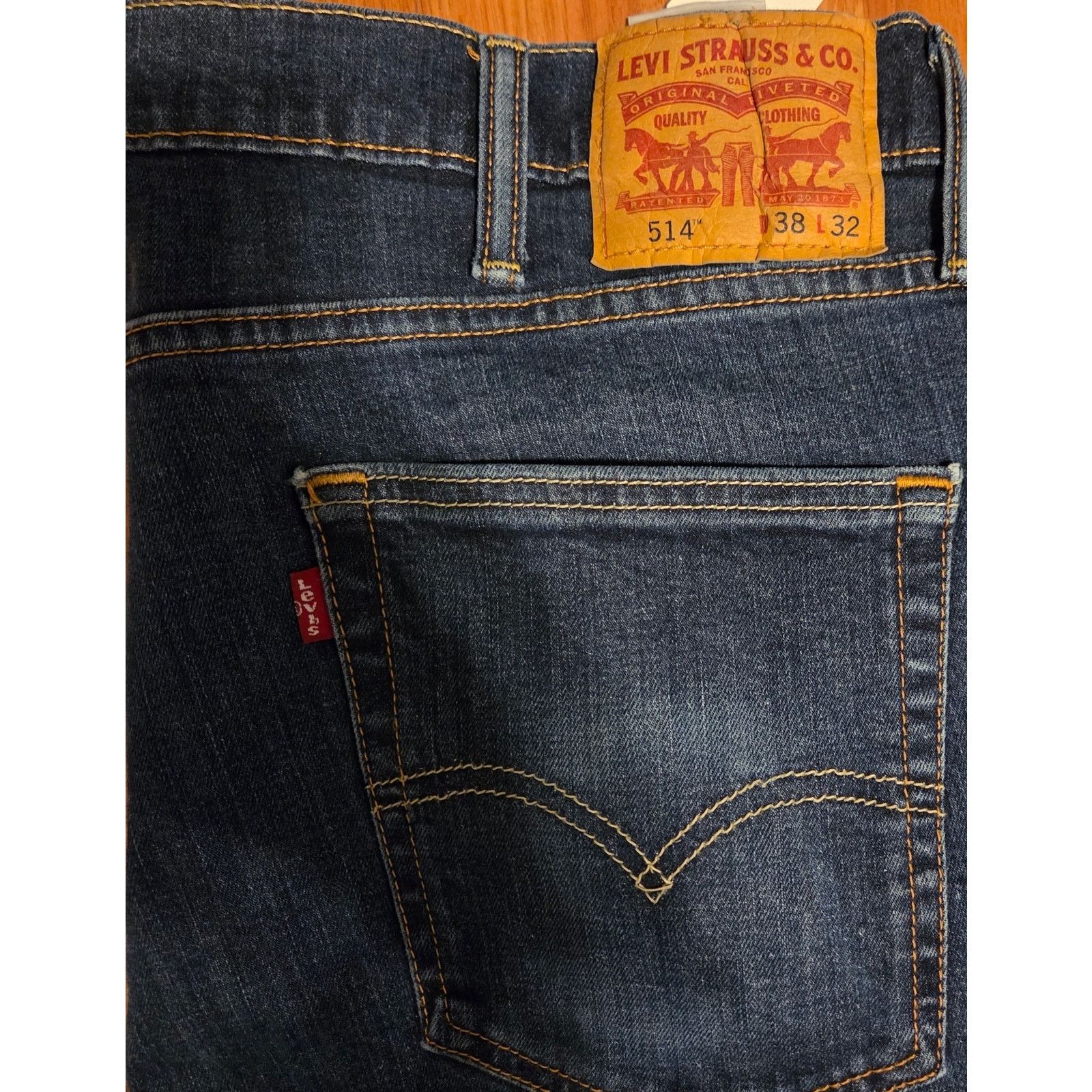 Levi's Levi's 514 Denim Jeans - Men's 38x32 - Classic Blue Size US 38 / EU 54 - 4 Thumbnail