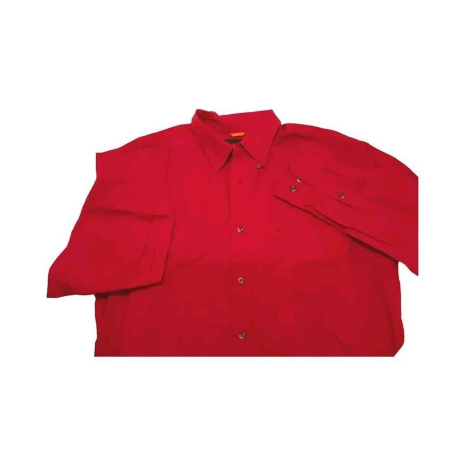 Timberland Timberland Men's Shirt Red L Long Sleeve Button-Up Cotton Size US L / EU 52-54 / 3 - 3 Thumbnail
