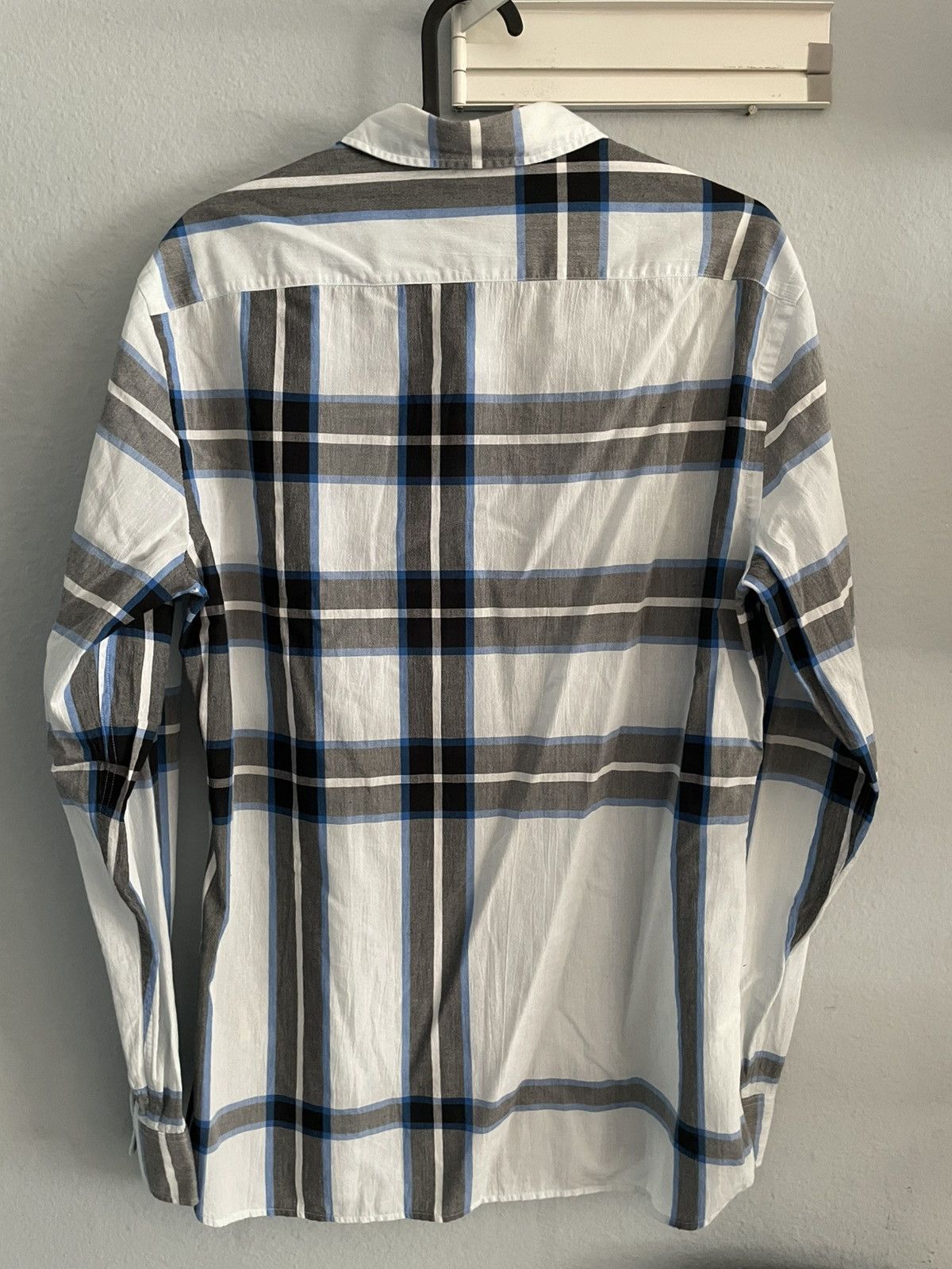 Burberry Burberry Light Blue Checkered Shirt Size US S / EU 44-46 / 1 - 3 Thumbnail