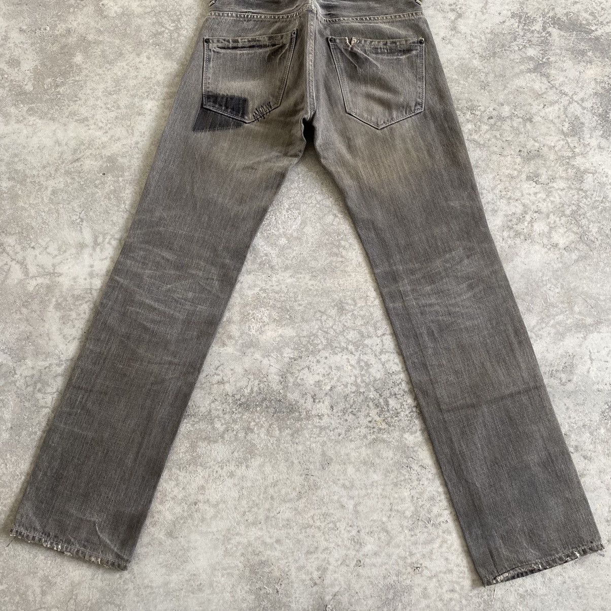 Japanese Brand Vintage Vibgyor Ash Grey Reworked Repaired Jeans Size US 28 / EU 44 - 14 Thumbnail