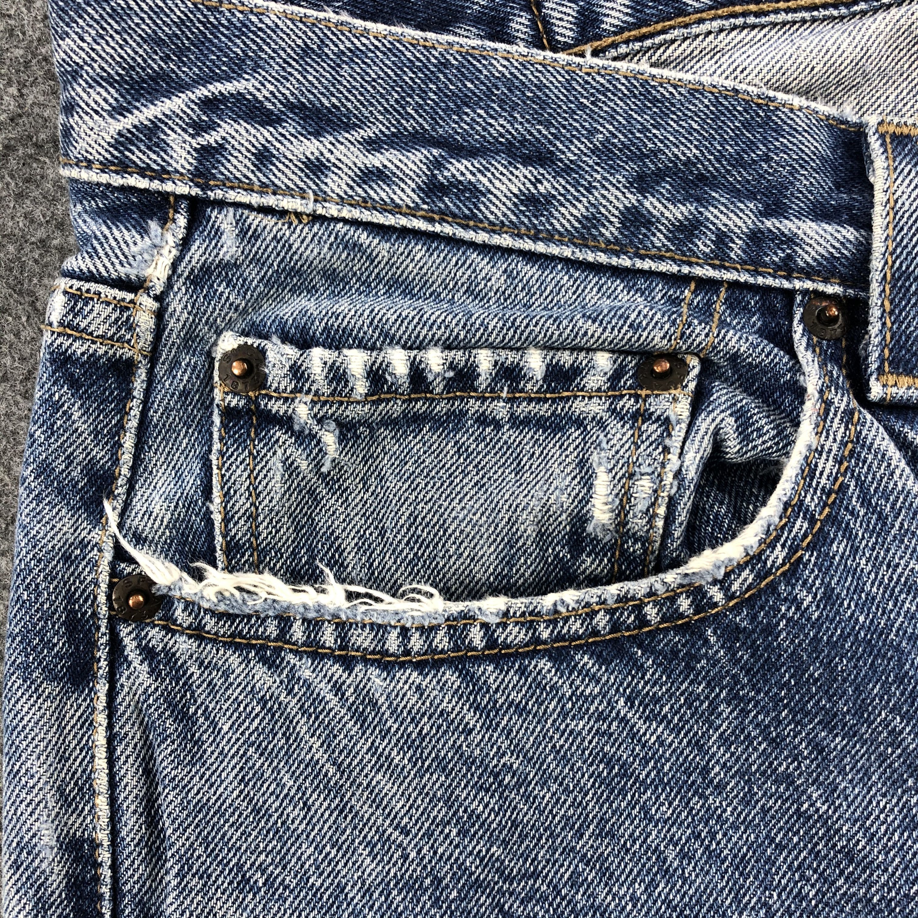 Levi's Vintage Blue Wash Levis Jeans-J1695 Size US 34 / EU 50 - 10 Thumbnail