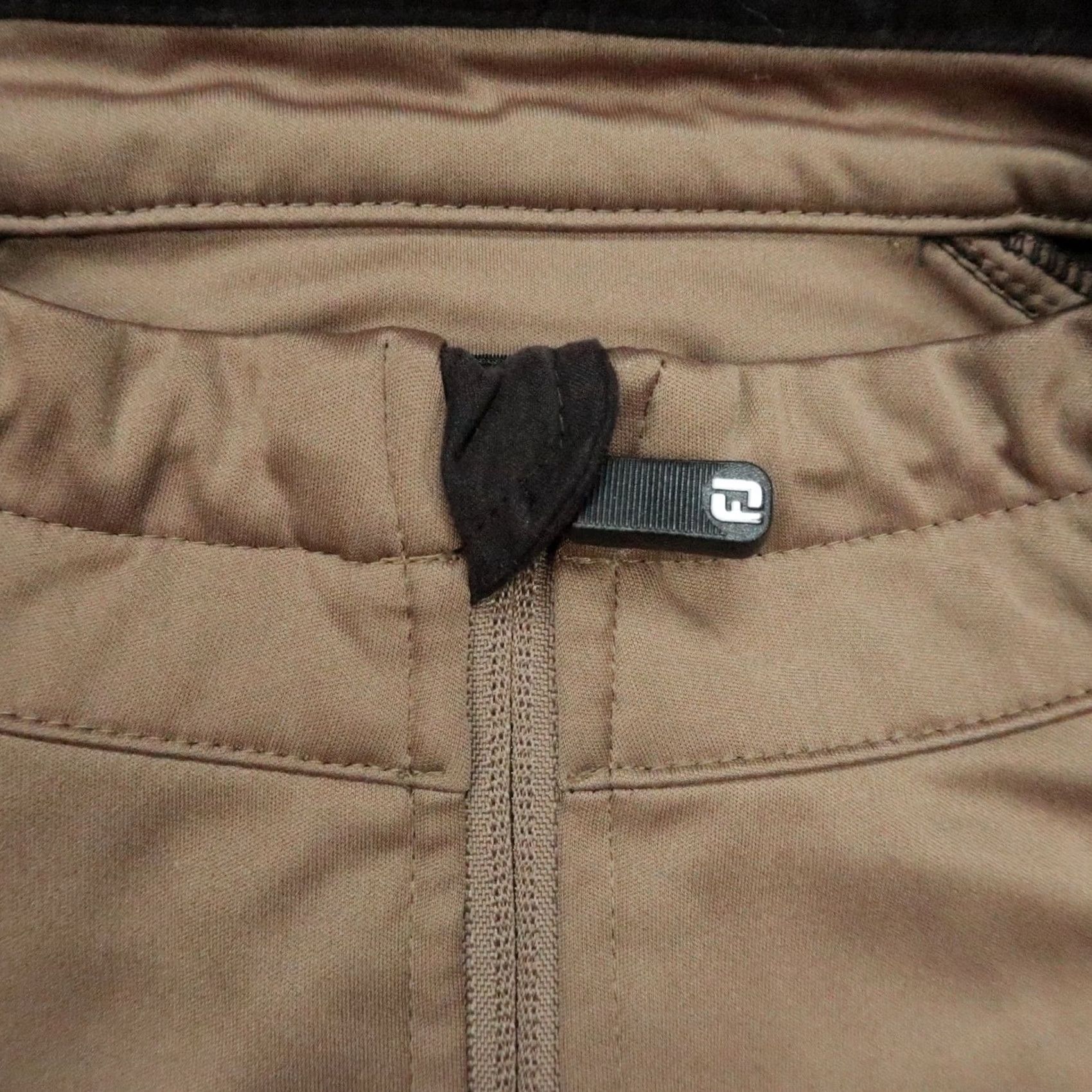 Footjoy FootJoy Vest Mens XL Brown Full Zip Pockets Mock Neck Windbreaker Golf/Jobs Size US XL / EU 56 / 4 - 3 Thumbnail
