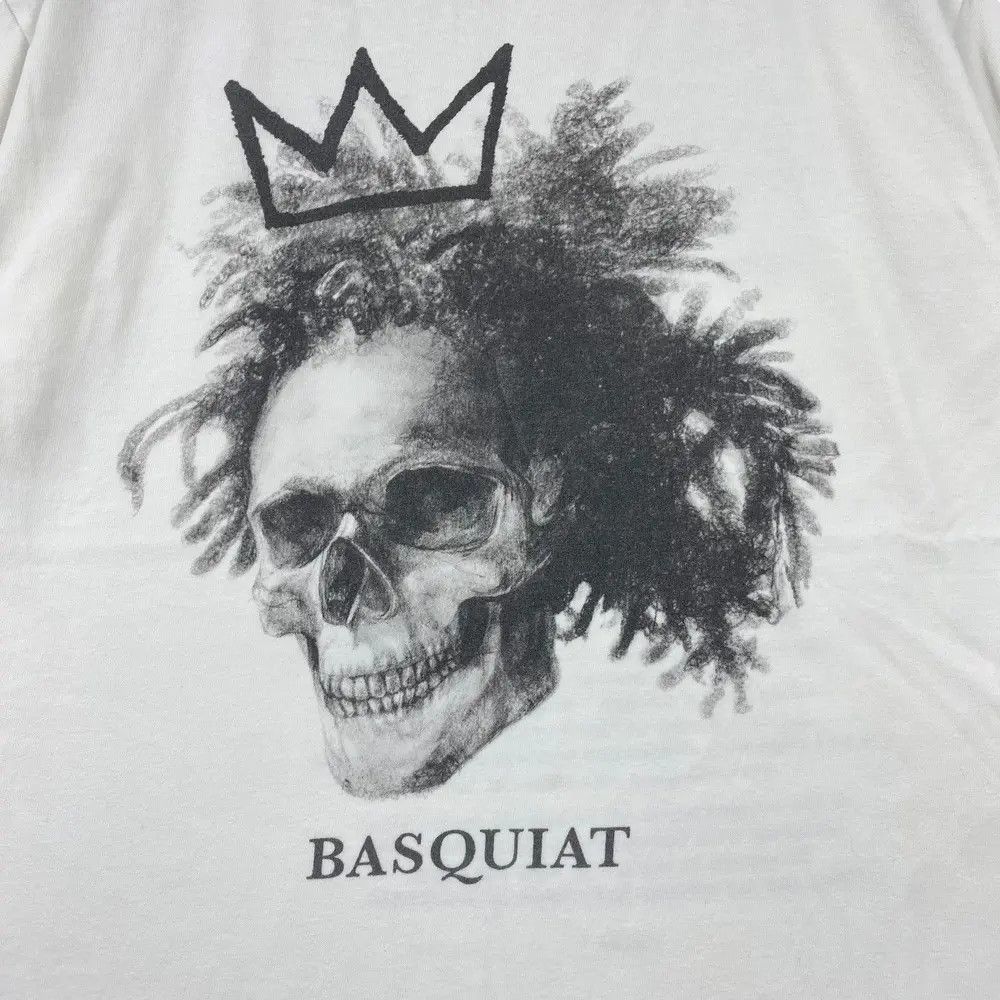 Bias Japanese Brand BIAS BASQUIAT Dead Man Art Graphic Tee Size US S / EU 44-46 / 1 - 2 Thumbnail