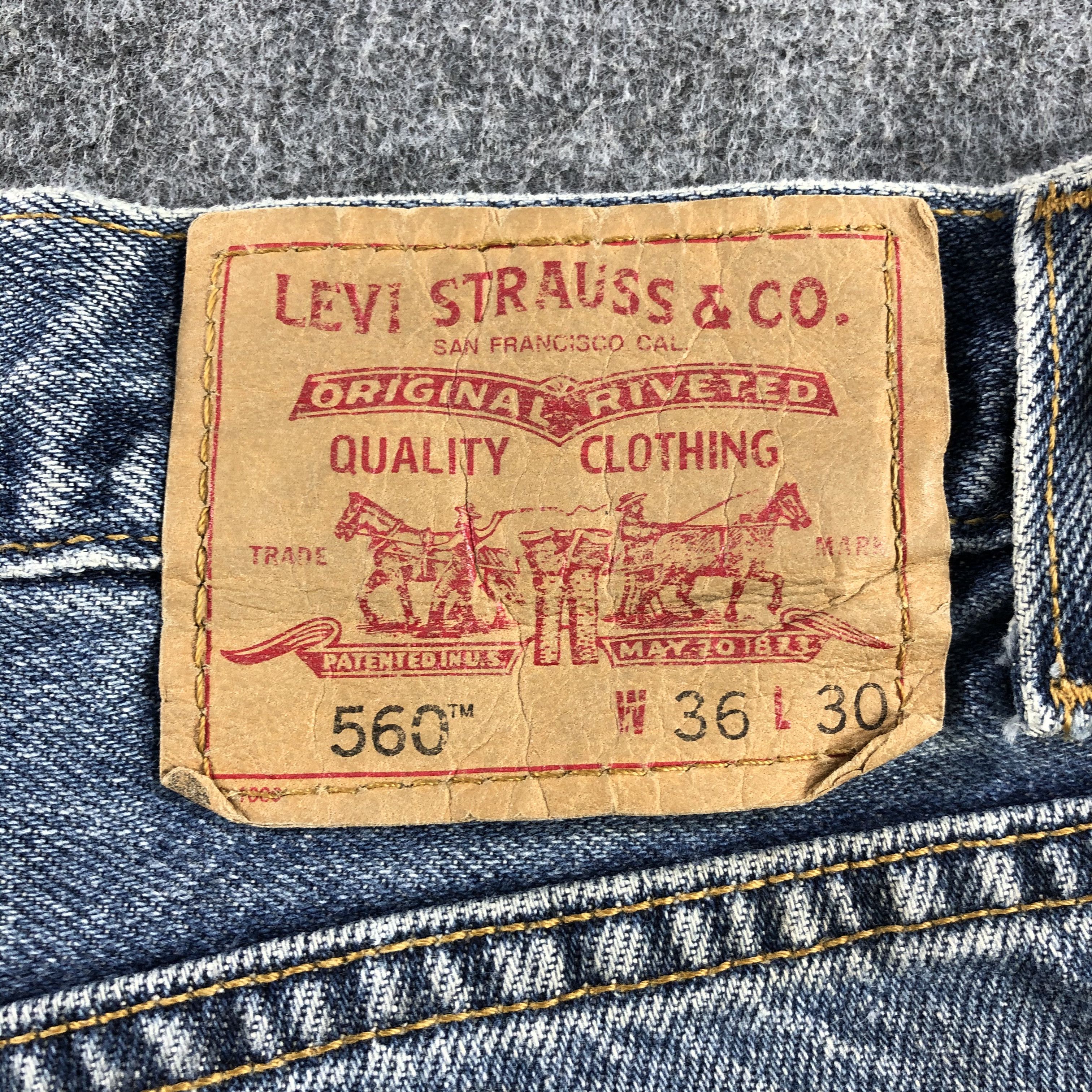Levi's Vintage Blue Wash Levis 560 Jeans-J2340 Size US 35 - 5 Thumbnail