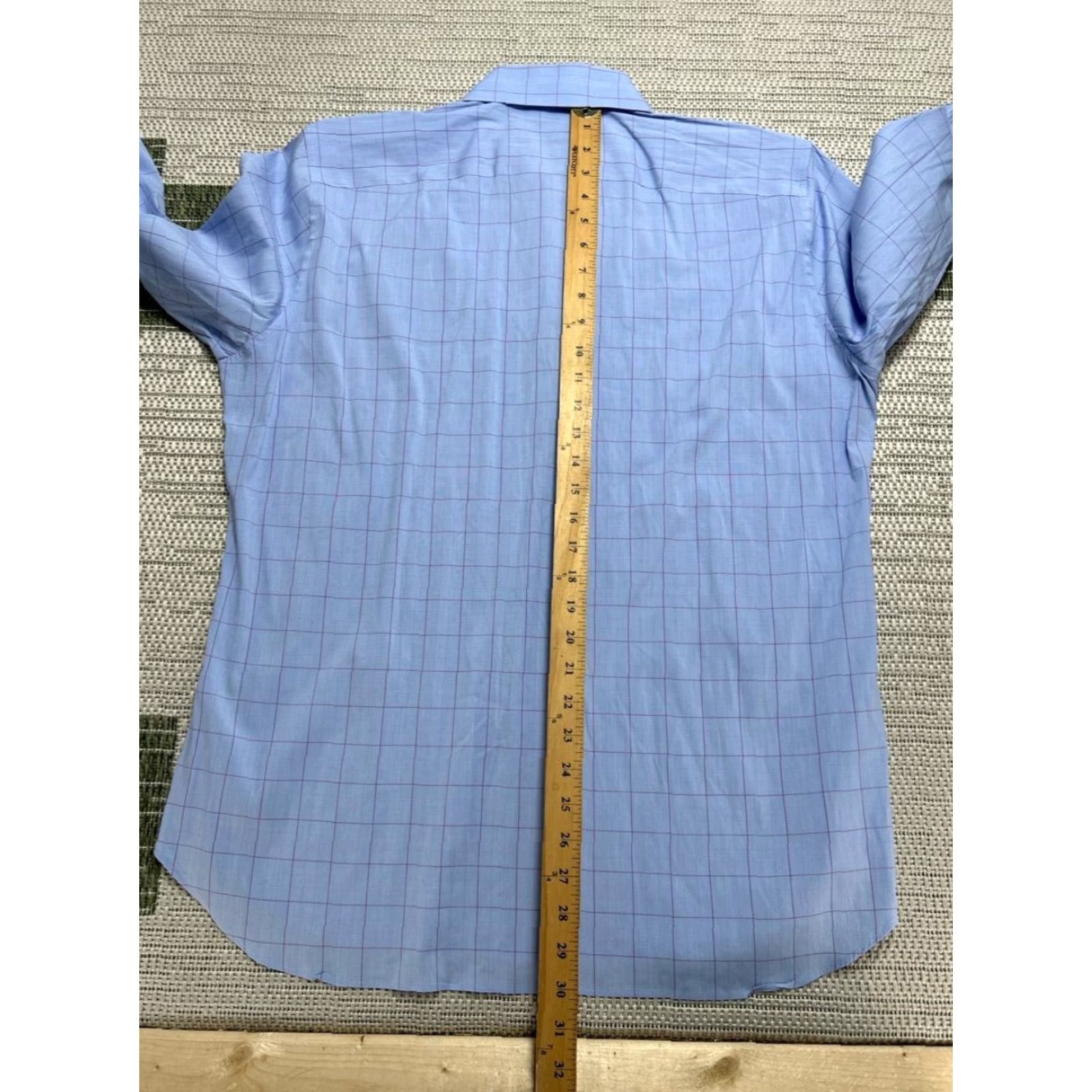 Bonobos Bonobos Dress Shirt Mens 16.5 Blue Cotton Button Up Dress Shirt Size 46R - 7 Thumbnail