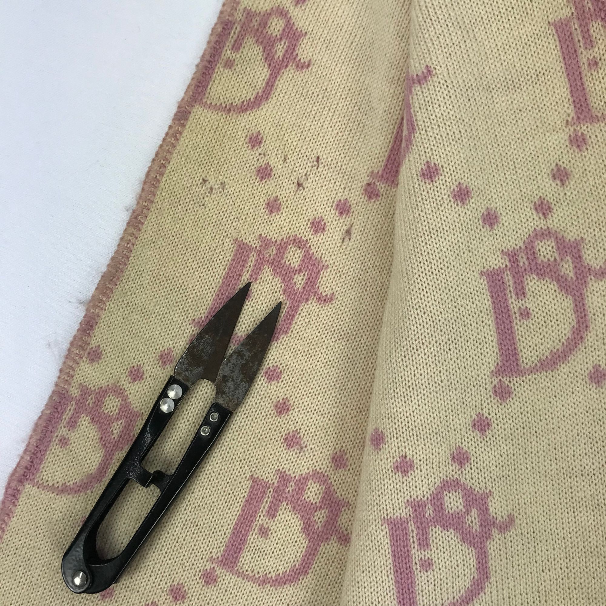 Christian Dior Monsieur Vintage Christian Dior Scarf Knit Monogram Wool Scarves Size ONE SIZE - 9 Thumbnail