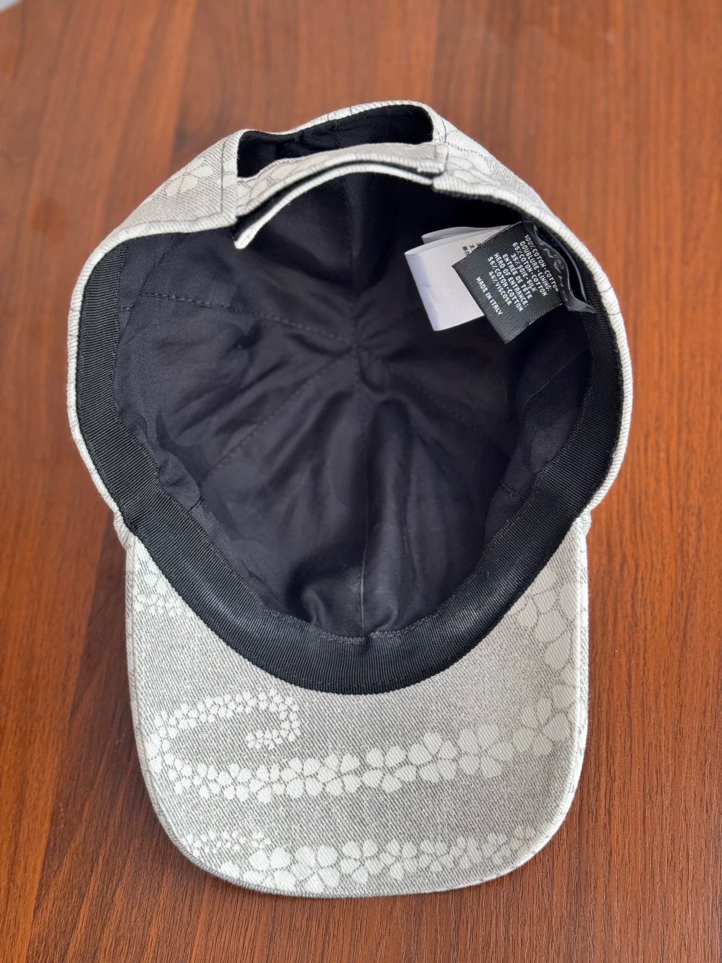 Chanel Chanel 25M CocoBeach gray print denim baseball cap 55-60 Size ONE SIZE - 8 Thumbnail