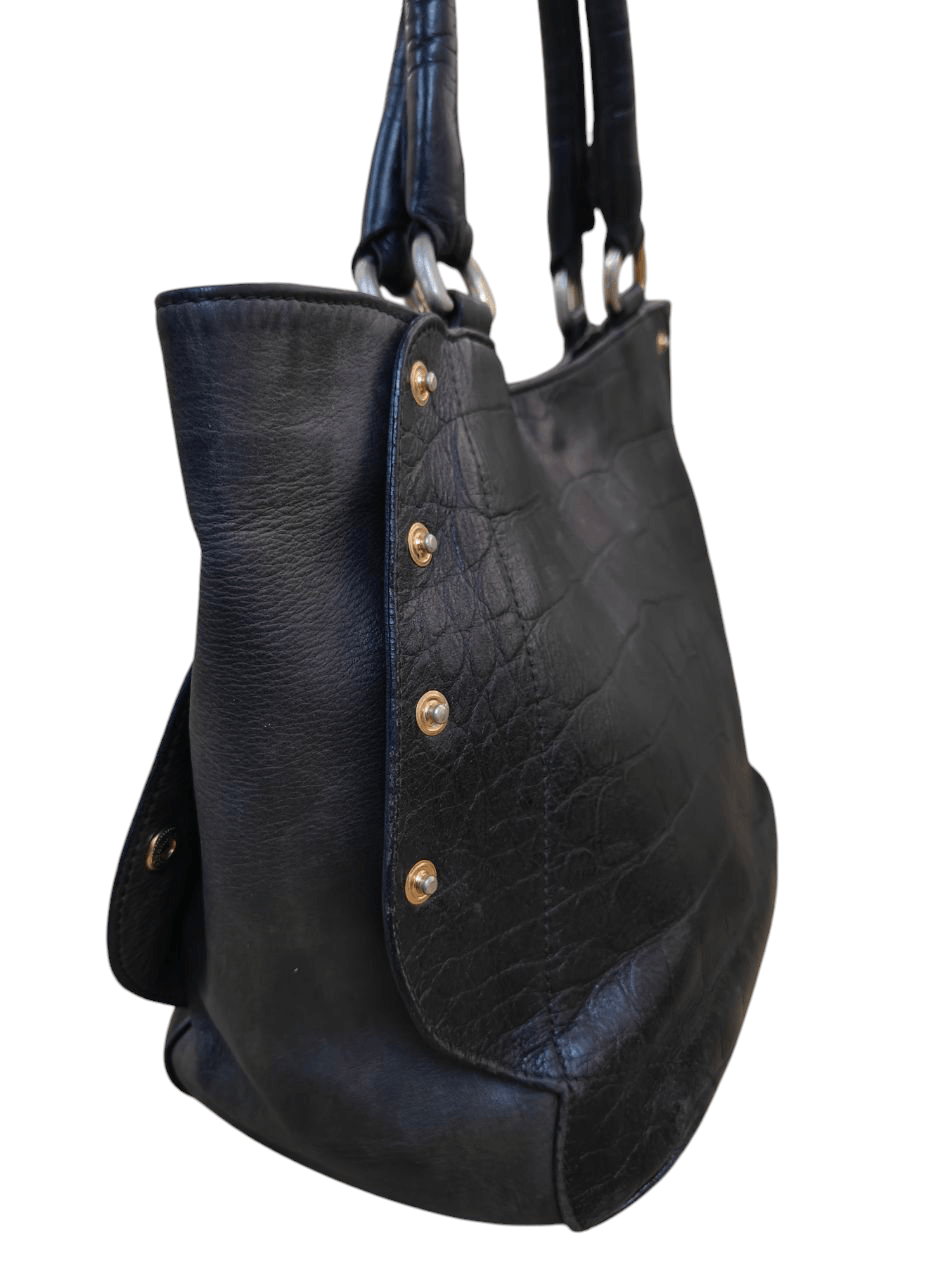 Vintage Furla Leather Handbag, Made in Romania