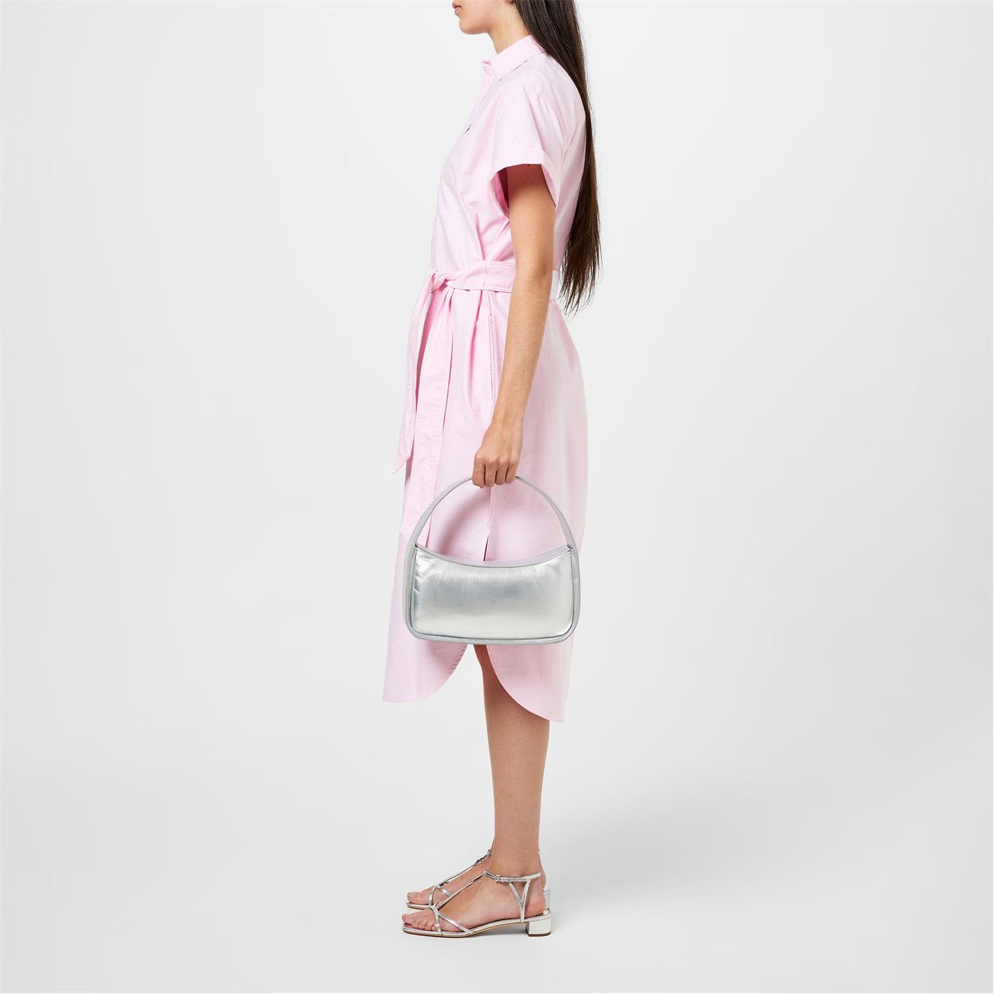 Polo Ralph Lauren o1g2r1mq0825 Belted Short-Sleeve Oxford Shirtdress Bath Pink Size L / US 10 / IT 46 - 5 Thumbnail