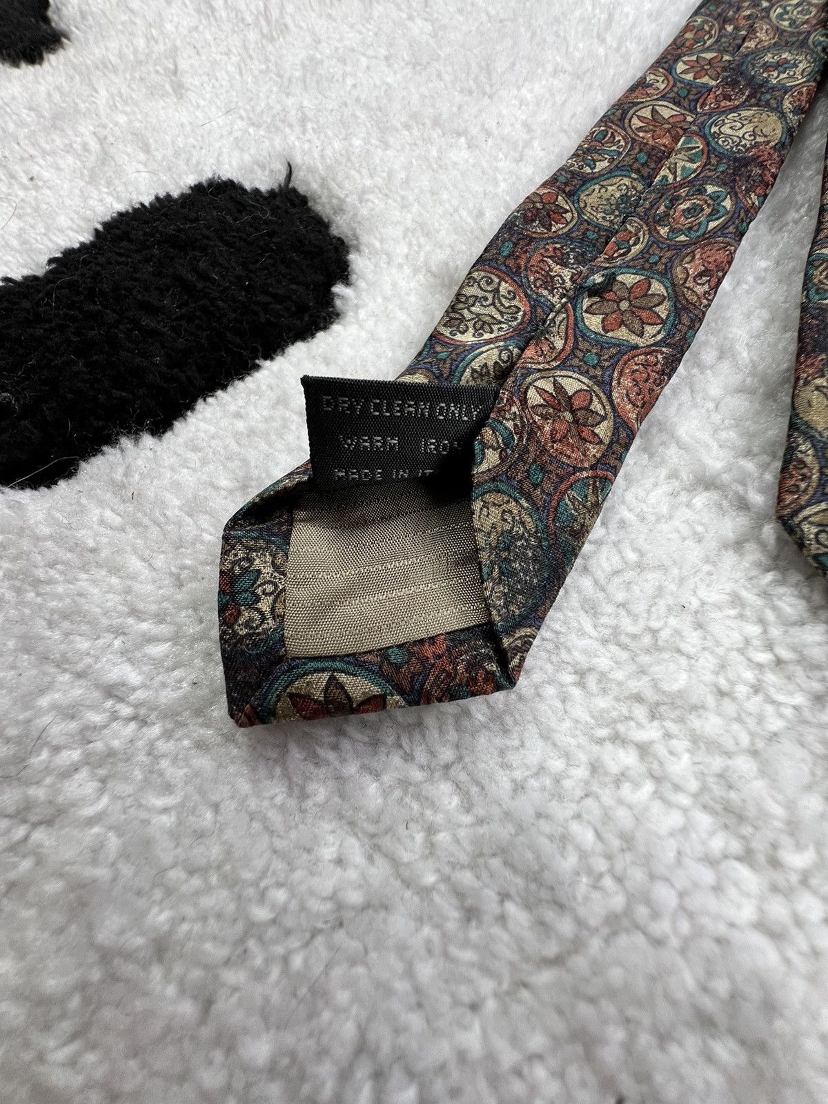 Ermenegildo Zegna Vintage Ermenegildo Zegna Silk Geometric Brown Luxury Tie Size ONE SIZE - 5 Thumbnail
