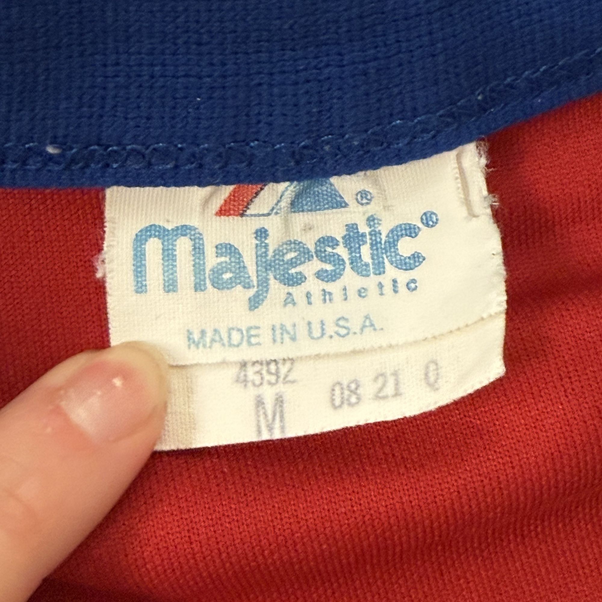 Majestic Vtg Majestic Red COMPUTER ASSOCIATES Software PROMO Jersey Size US M / EU 48-50 / 2 - 4 Thumbnail
