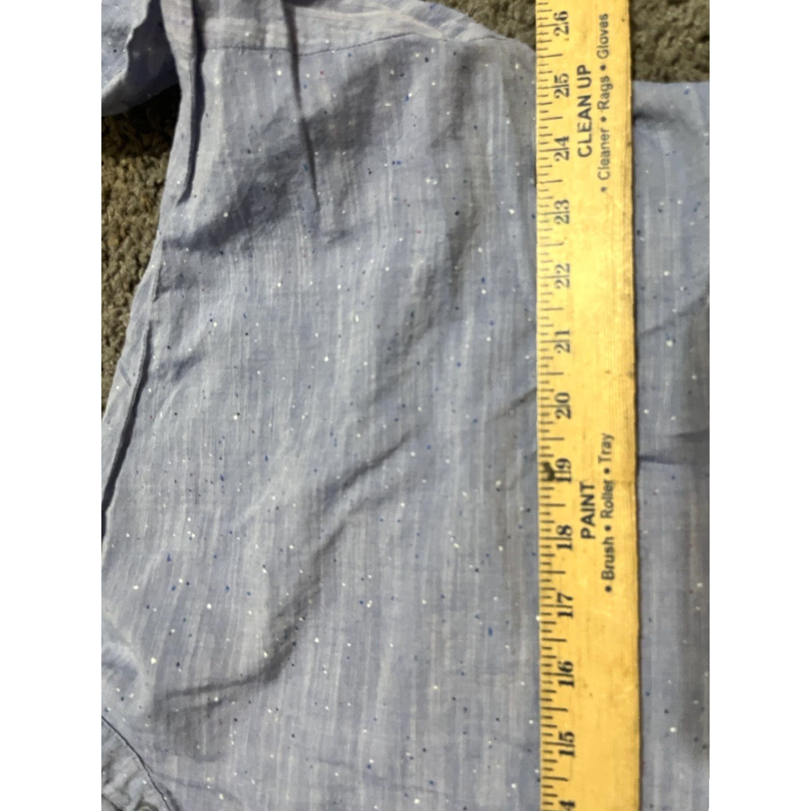 Zara Zara Basic Z1975 Denim Shirt Womens XS Blue Long Sleeve Button Front Relaxed Size XS / US 0-2 / IT 36-38 - 5 Thumbnail