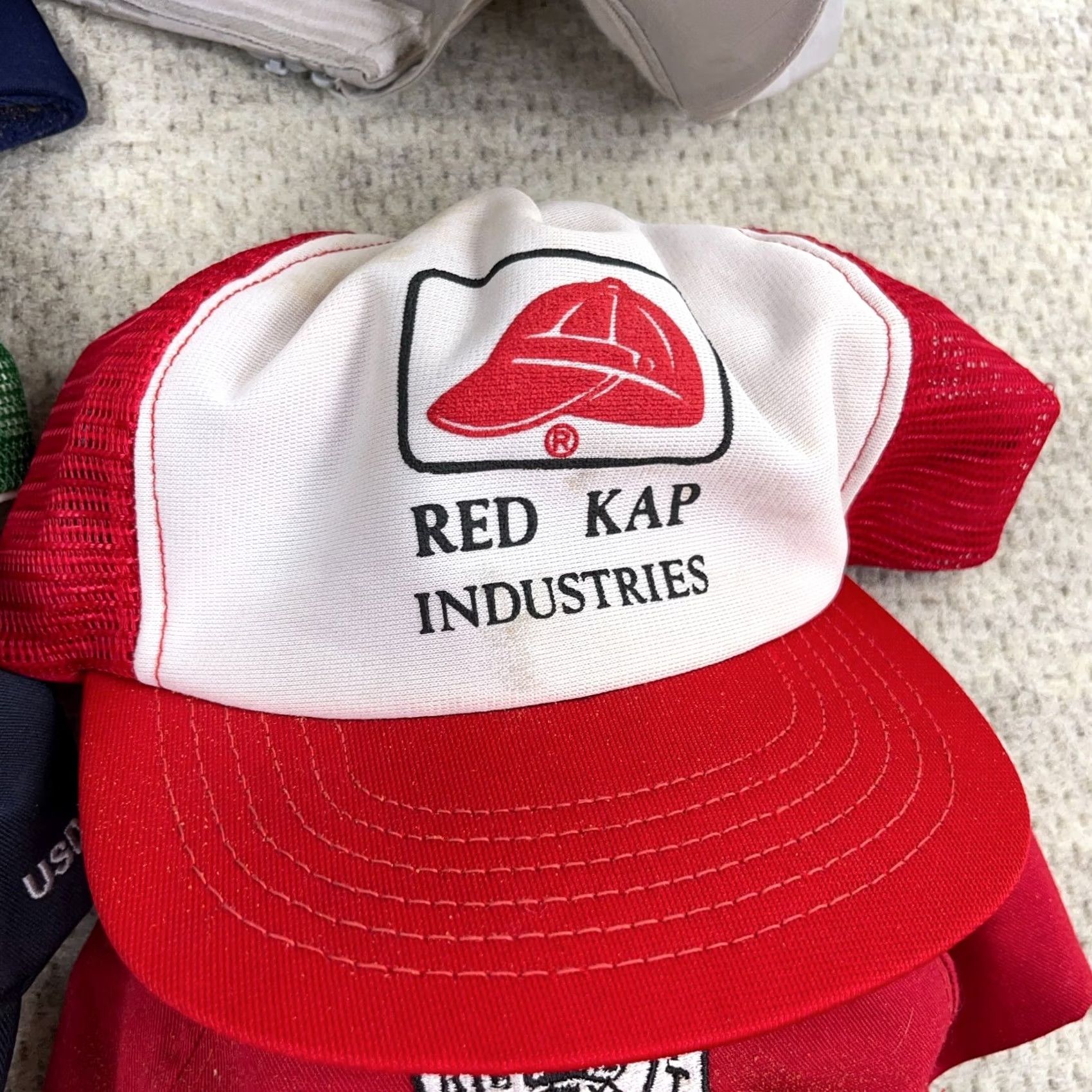 Roper VINTAGE Trucker Hat Lot Snapback Cap 80s 90s Y2K Patch USA Advertising Rope Mens Size ONE SIZE - 7 Thumbnail