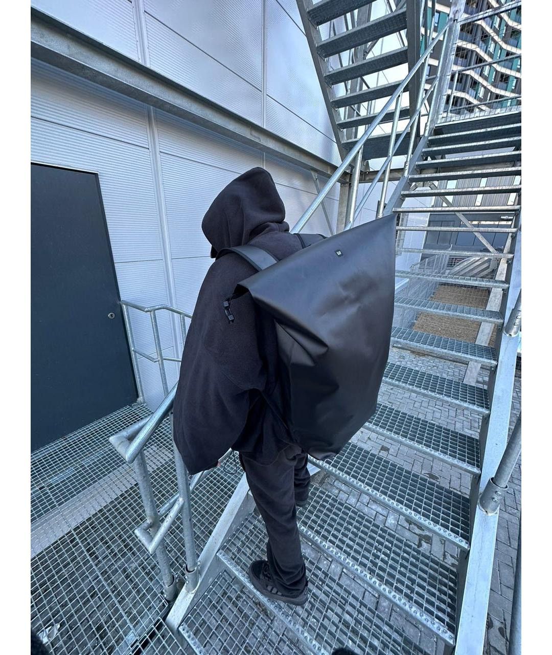 image of Balenciaga x Gap New Dead Stock Dry Waterproof Backpack in Black, Men's