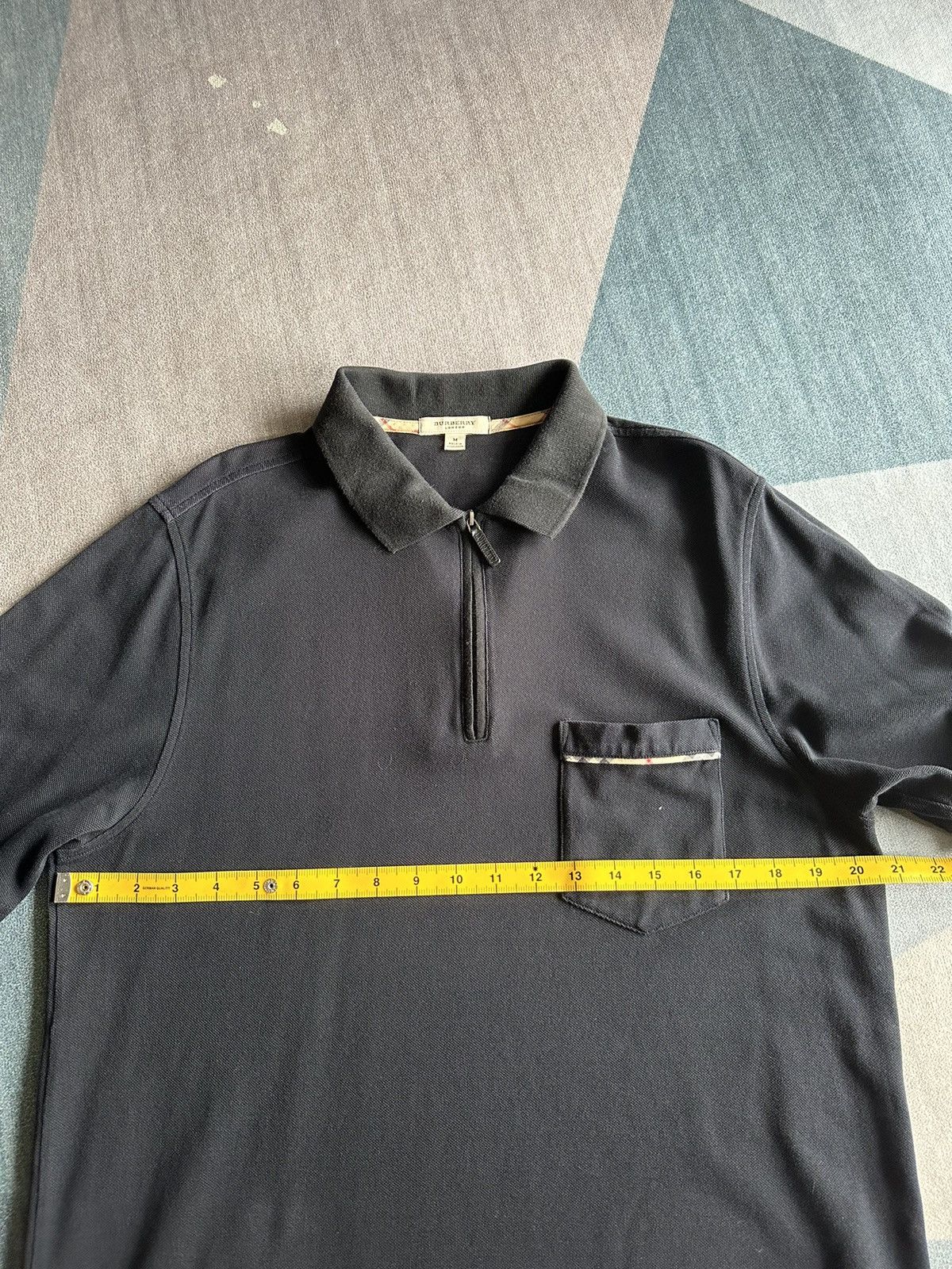 Burberry Burberry Novacheck Half Zipper Polo Tee A145 Size US S / EU 44-46 / 1 - 7 Thumbnail